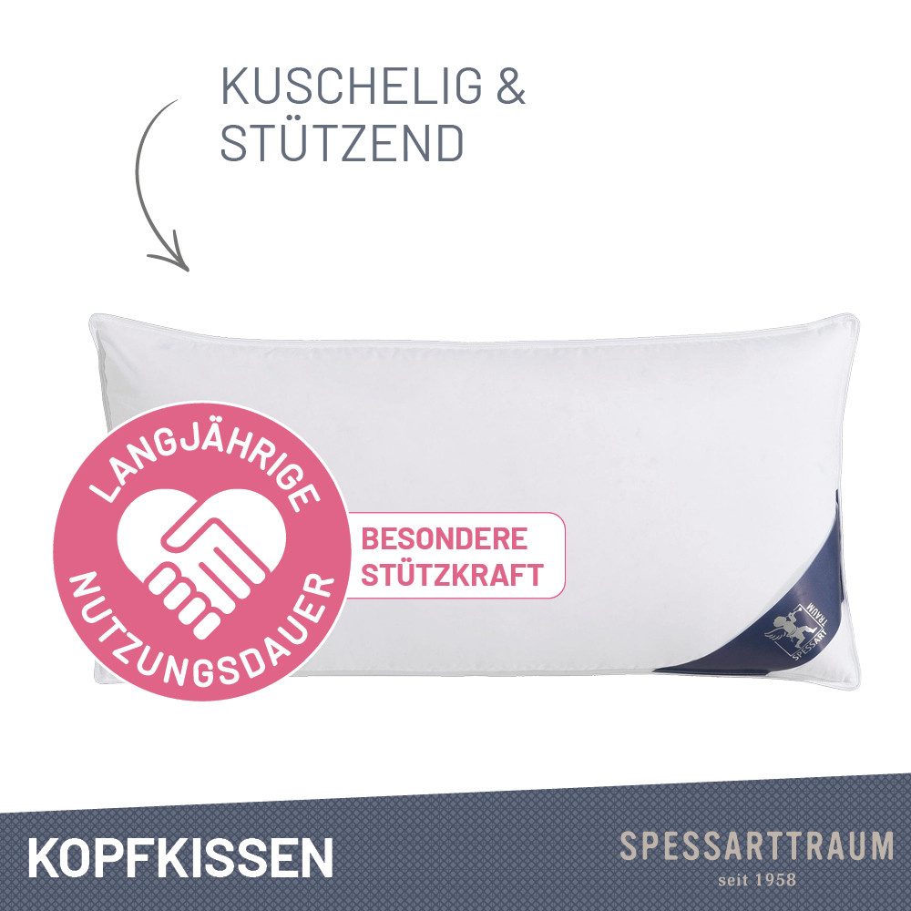 SPESSARTTRAUM Veren kussen First class Hoofdkussen in verschillende maten verkrijgbaar, in set goedkoper