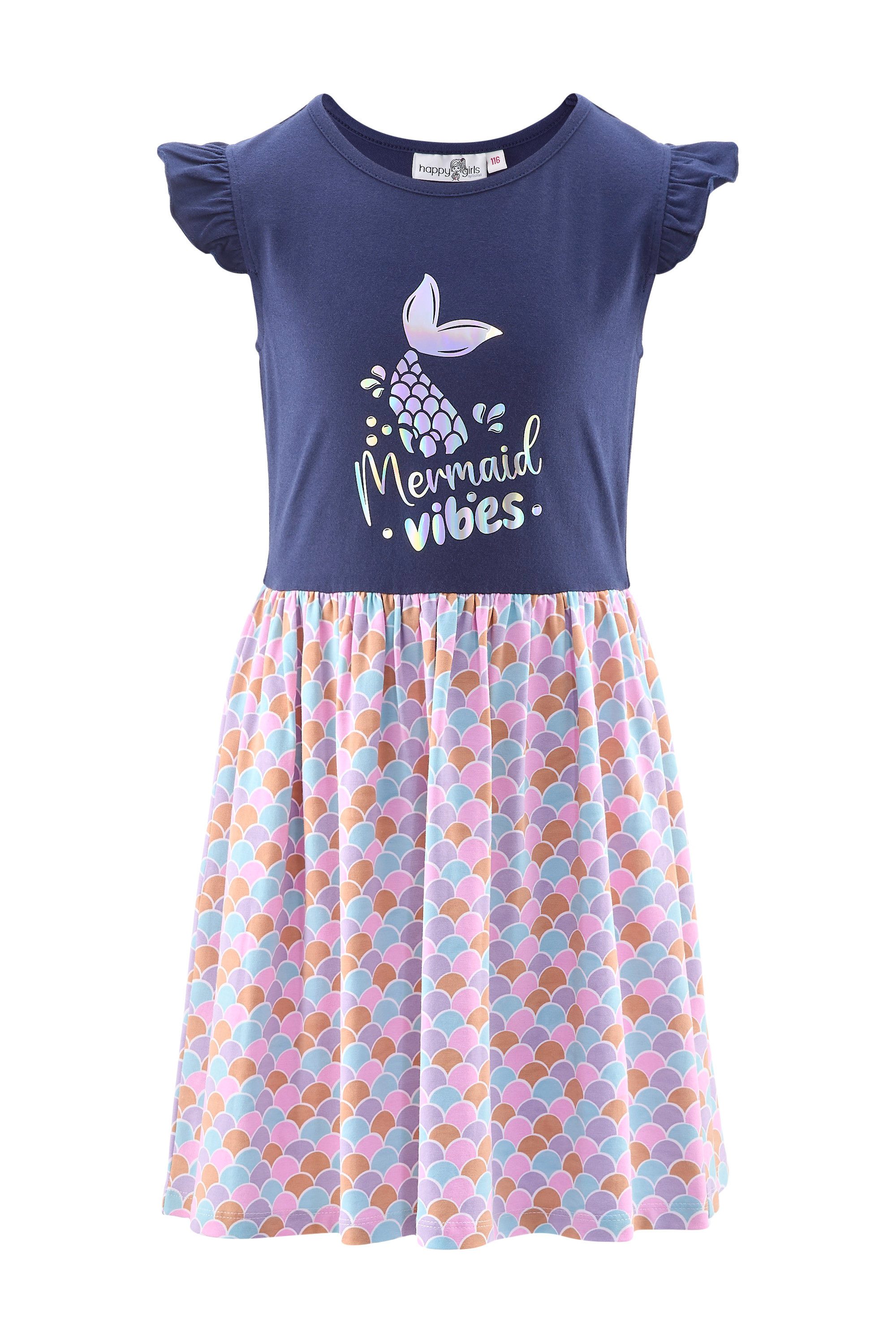 happy girls Midi-jurk meisjes jurken maat 116 blauw