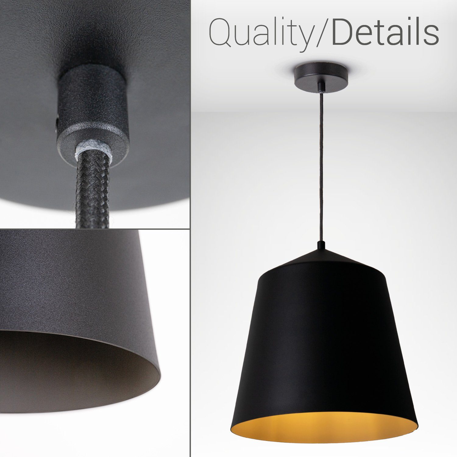 Paco Home Plafondlamp Jackson Woonkamer eetkamer poedercoating industrieel ontwerp E27