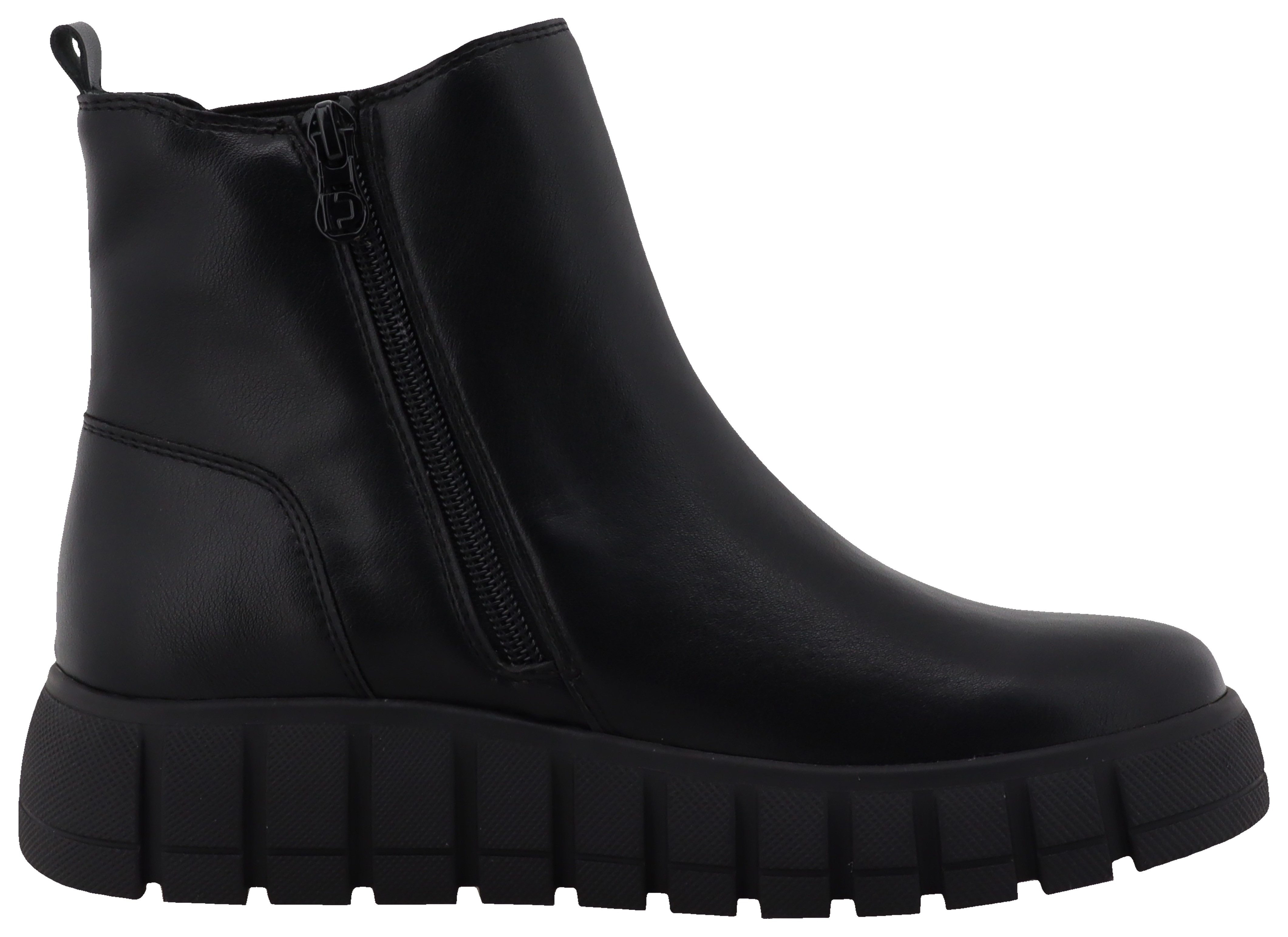 Tom Tailor Chelsea-boots plateau wedge enkellaars met praktische ritssluiting