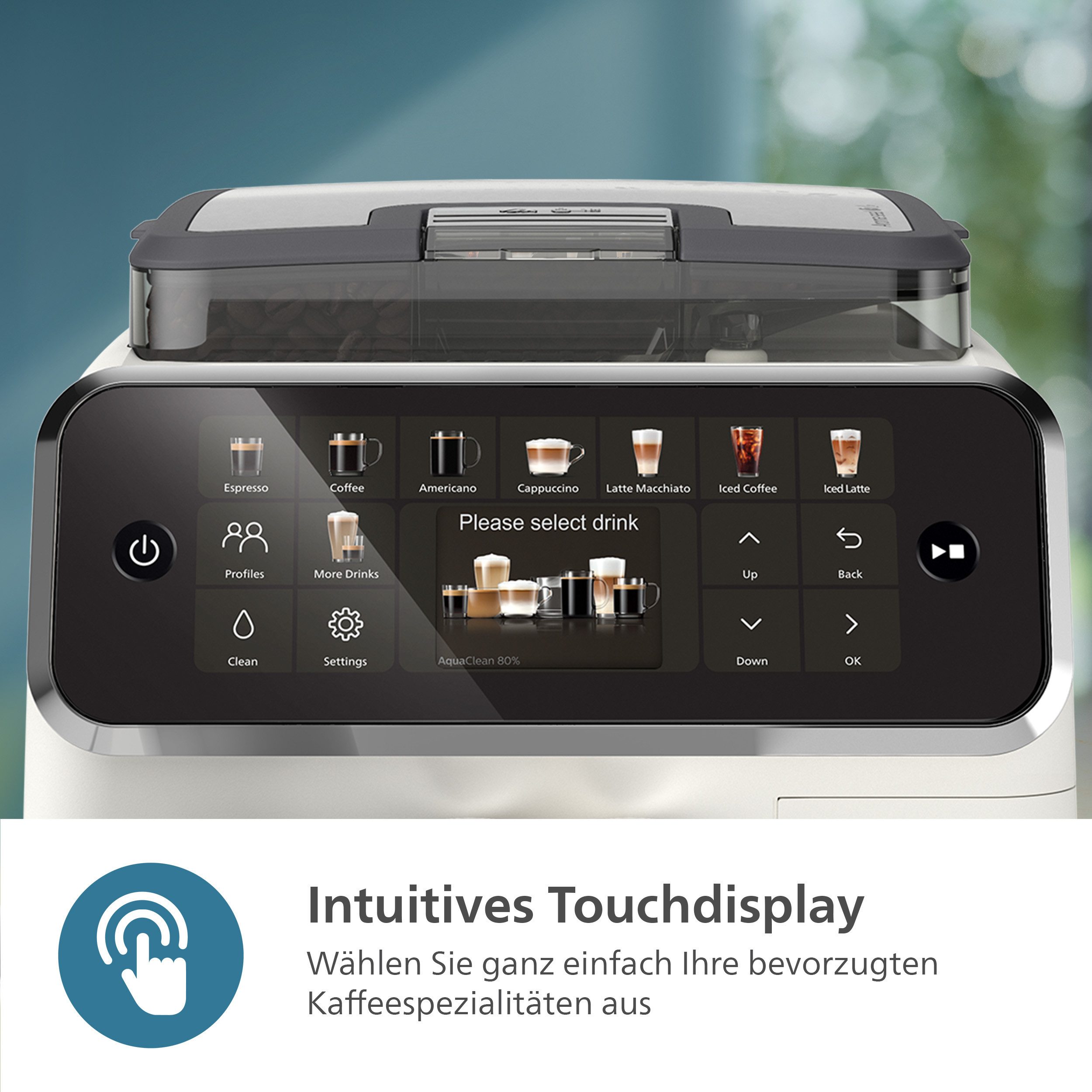 Philips Volautomatisch koffiezetapparaat EP5547/90 5500 Series, 20 koffiespecialiteiten (heet of ijskoud)