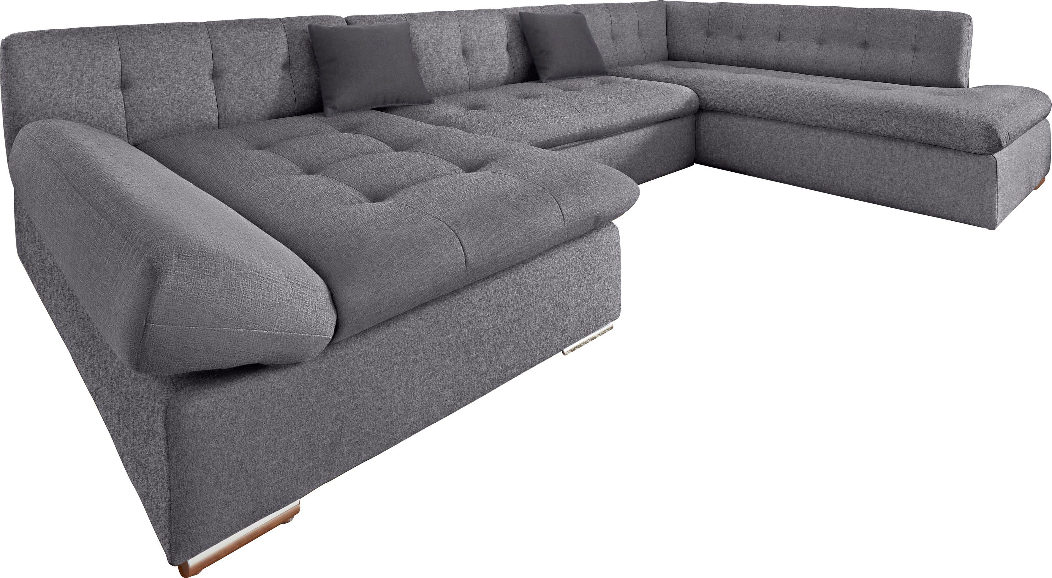 TRENDMANUFAKTUR Zithoek Reggae II, incl. armleuningverstelling, tijdloos modern, comfortabel, U-vorm