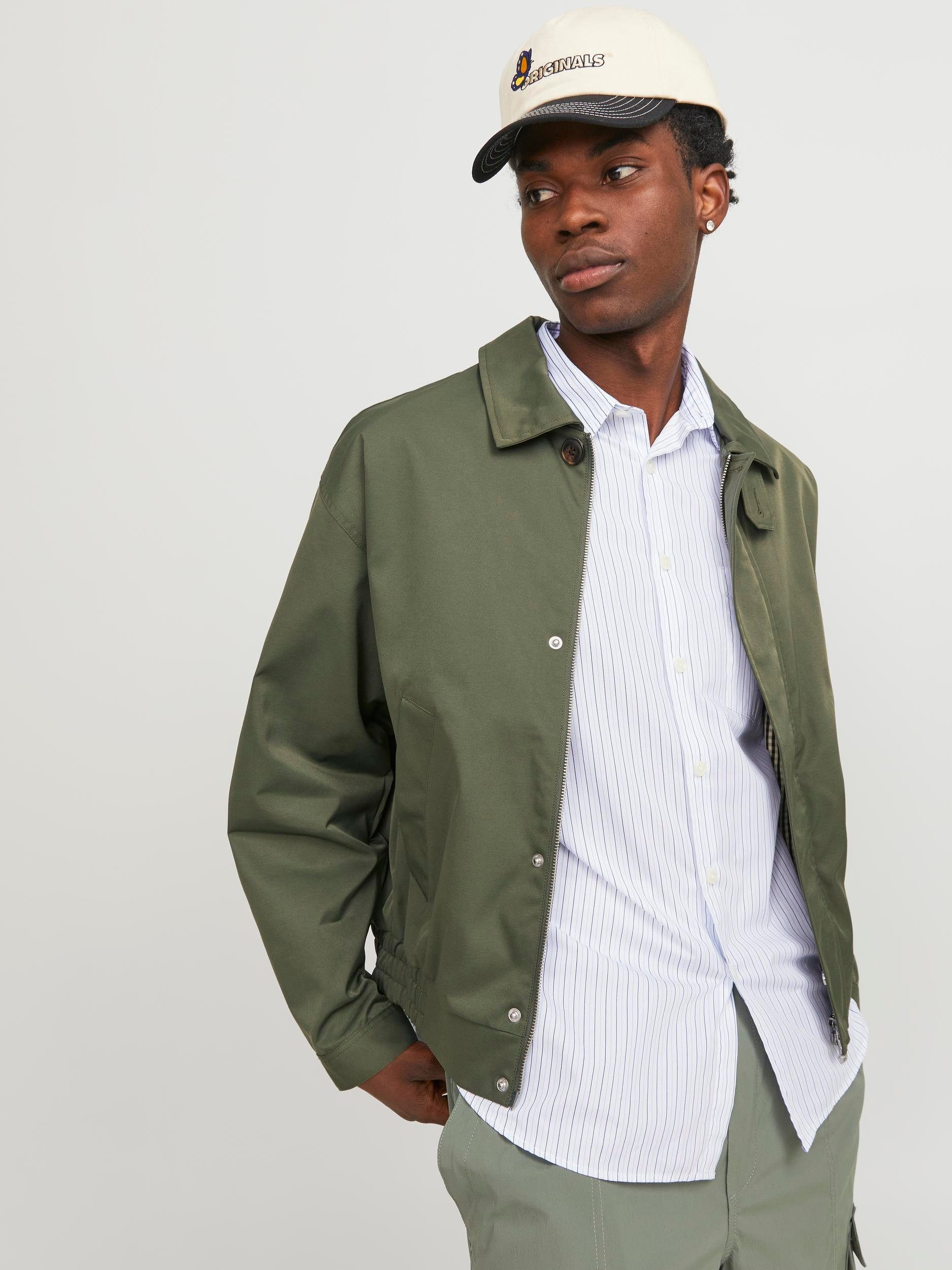 Jack & Jones Outdoorjack JORSANTORINI HARRINGTON JACKET SN heren outdoorjassen maat XL groen
