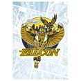 komar wandfolie falcon gold comic classic 50 x 70 cm (1 stuk) multicolor