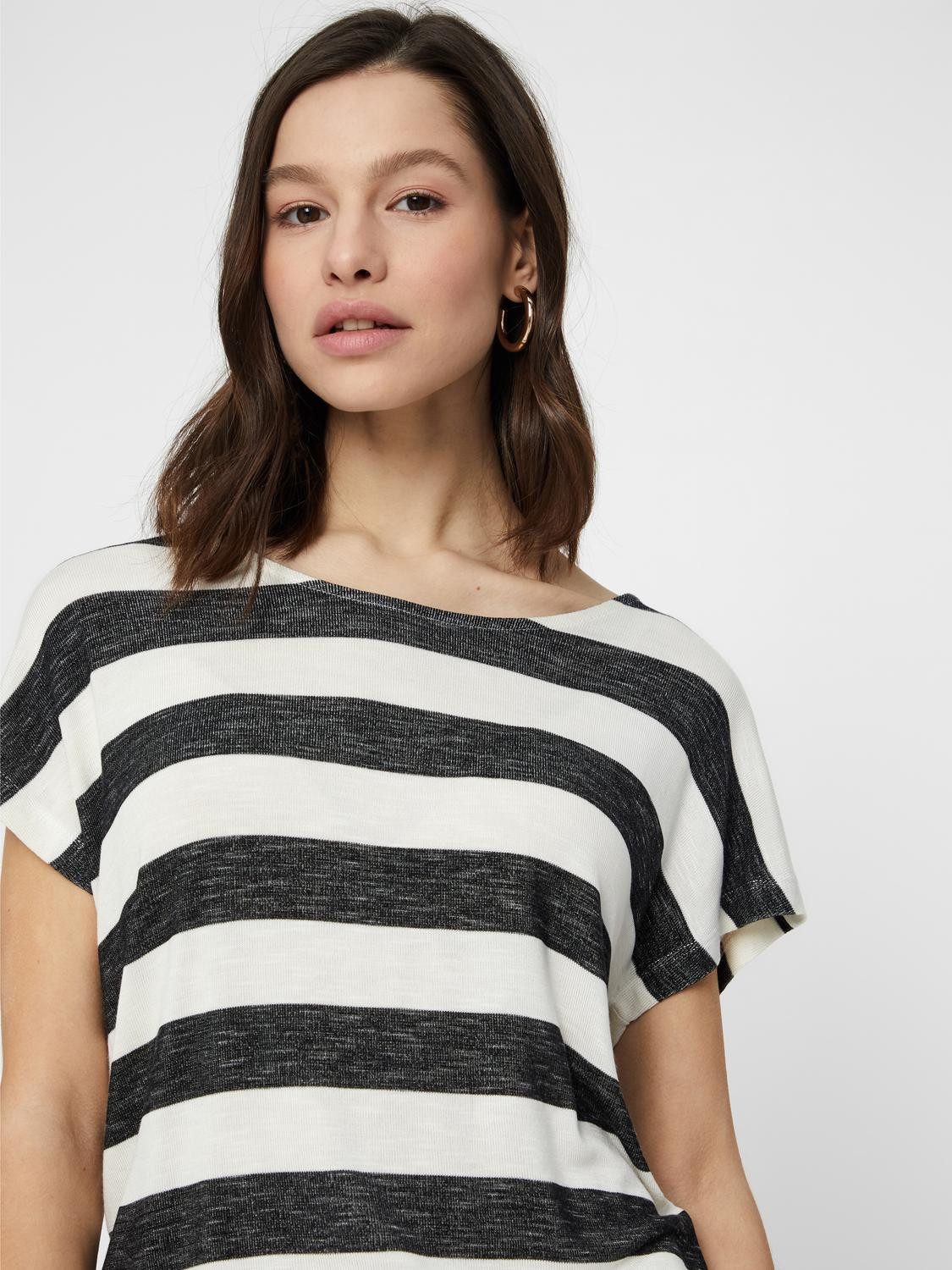 Vero Moda Shirt met korte mouwen VMWIDE STRIPE SL TOP GA JRS NOOS