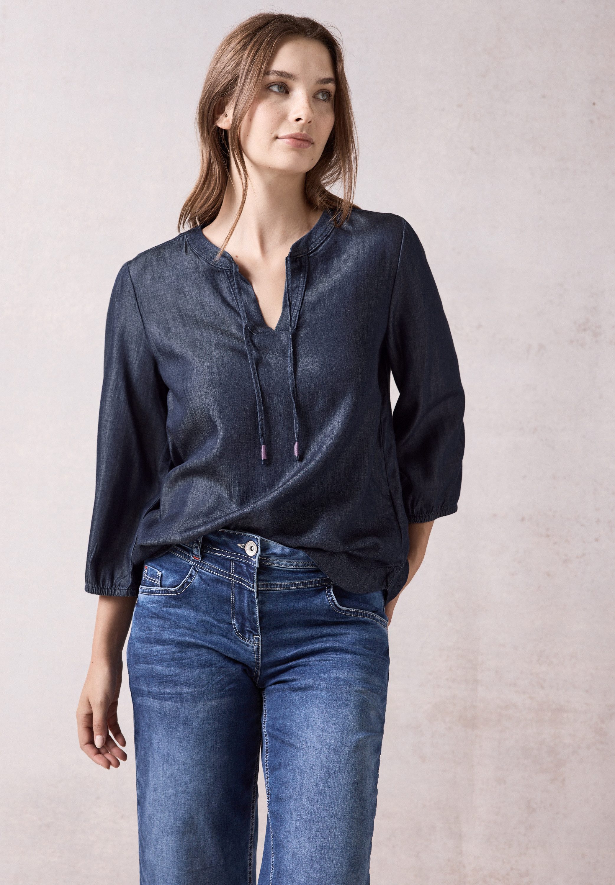 Cecil Top in moderne jeans-look