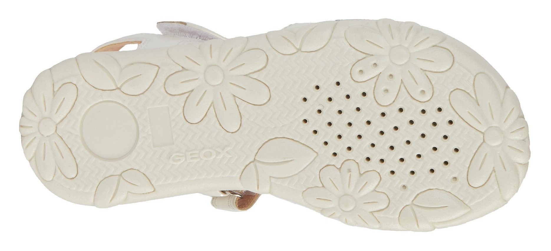 Geox Sandalen J SANDAL HAITI GIRL , glitter-sandaal, klittenbandschoen in metallic-look