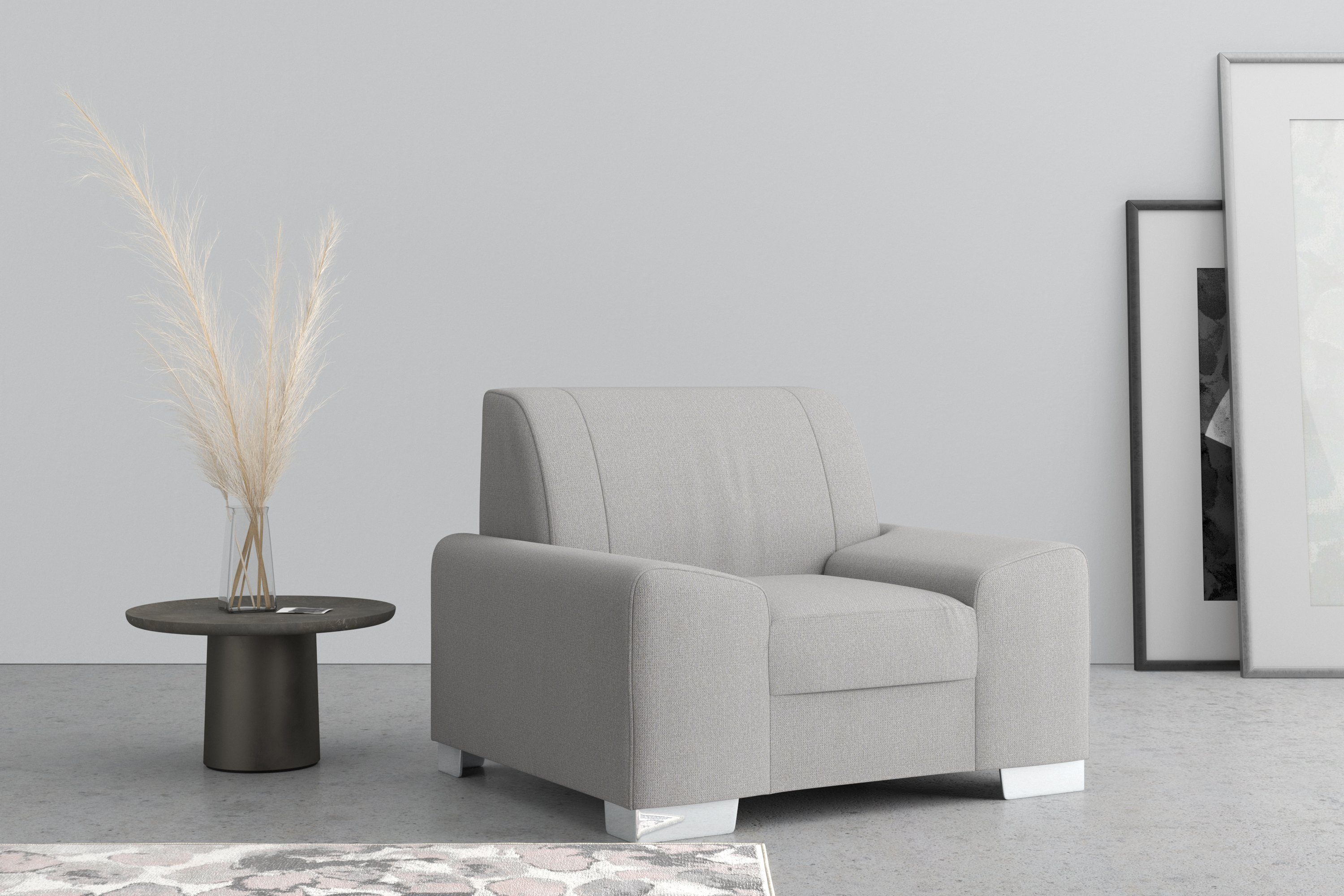 DOMO collection Fauteuil Anzio optioneel met veerkern