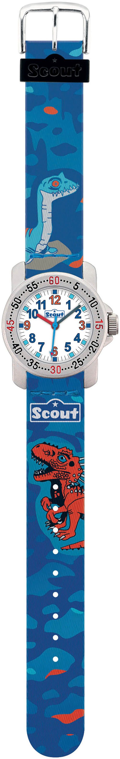 Scout Kwartshorloge Action Boys Polshorloge, kinderhorloge, leerhorloge, cadeau-idee, schoolbegin, jongens, walvis