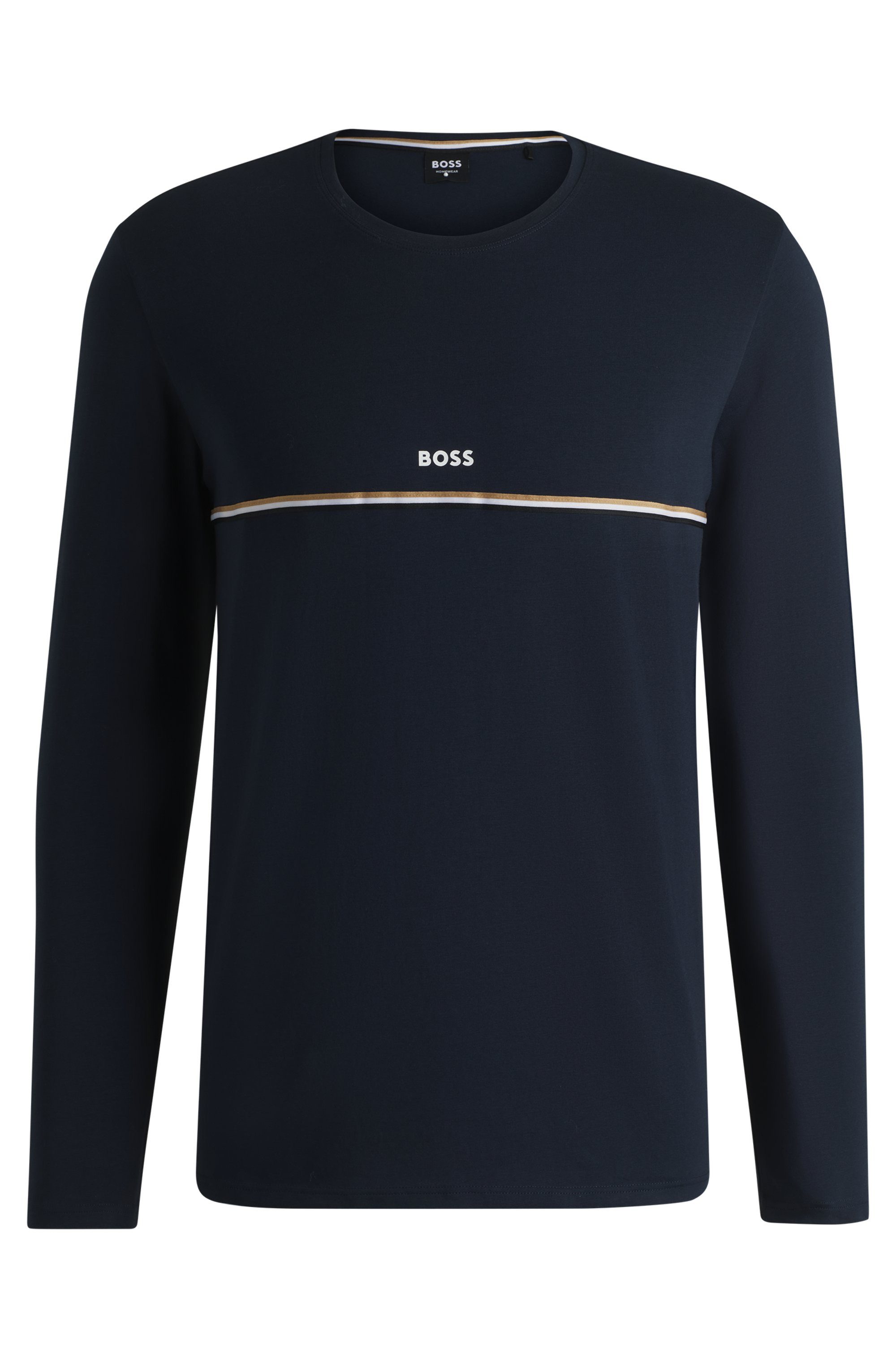 BOSS Pyjama Unique LS-Shirt met een ronde hals