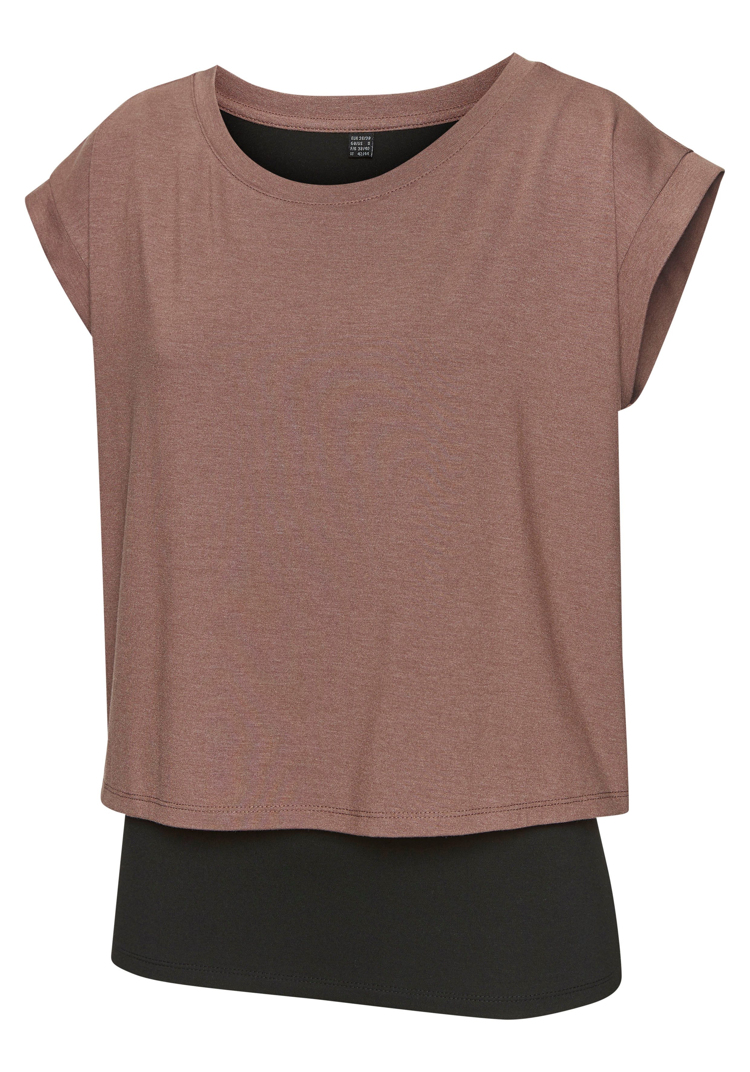 active by Lascana Layer-shirt 2-in-1 t-shirt in laagjesdesign