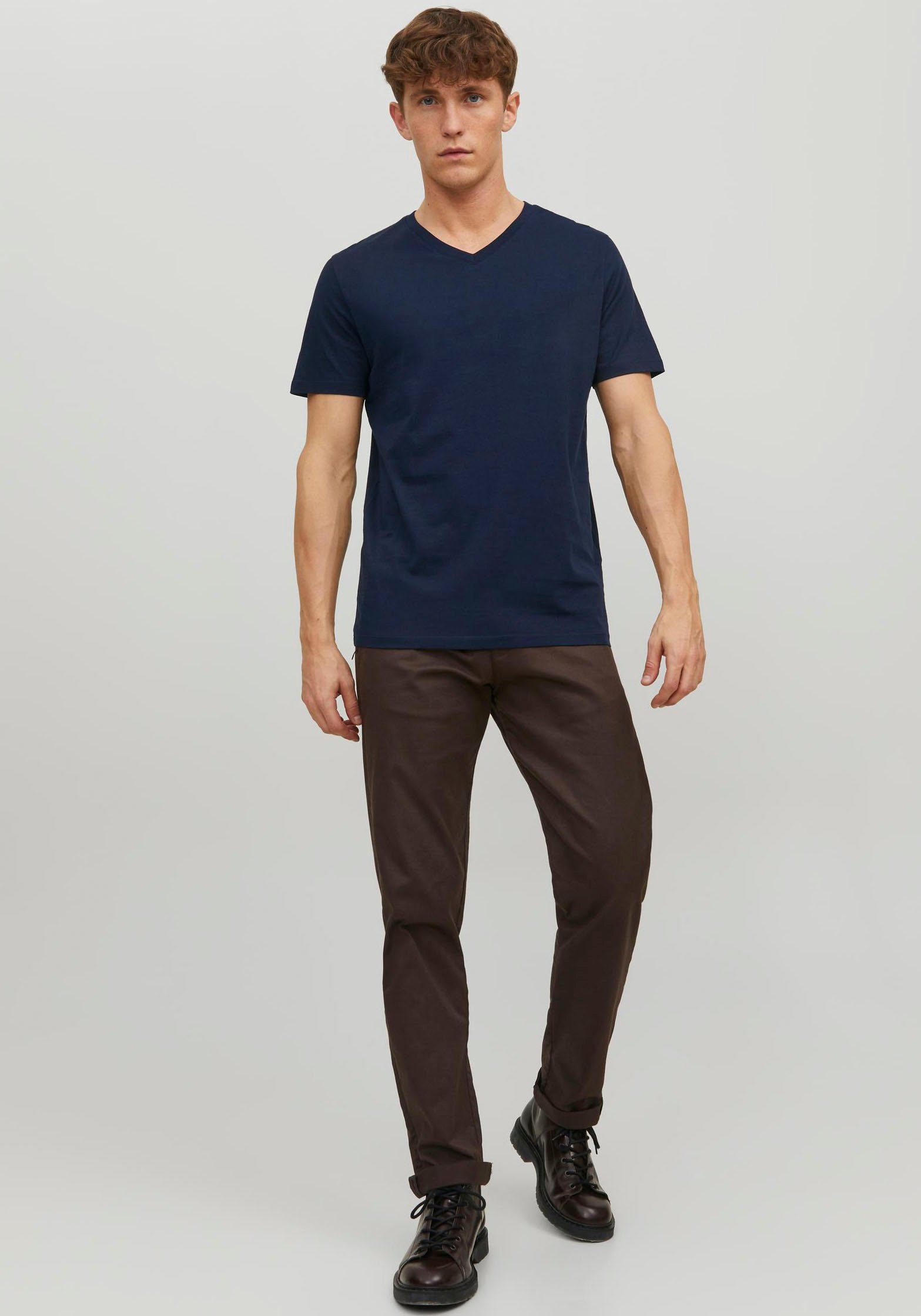 Jack & Jones Shirt met V-hals JJEORGANIC BASIC TEE