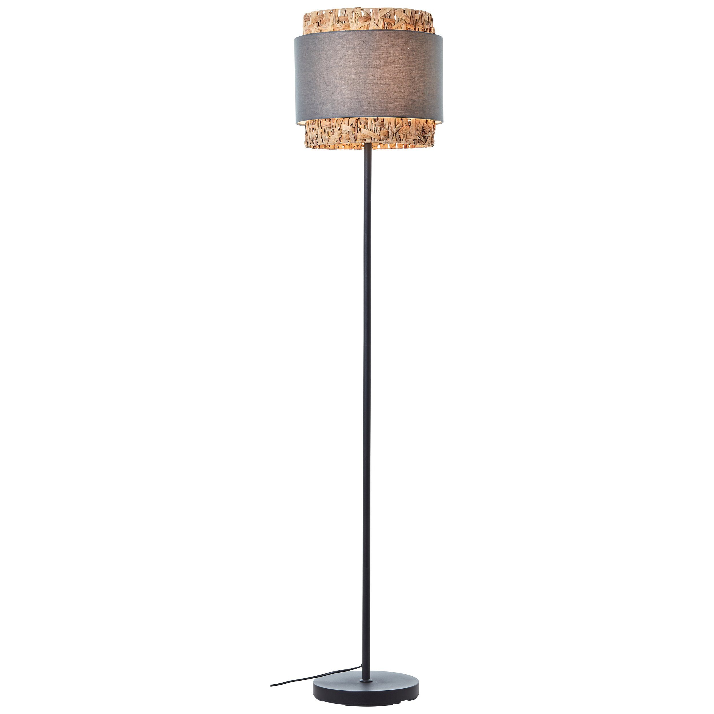 Brilliant Leuchten Staande lamp Waterlilly Ø 35 cm, E27, metaal/textiel/waterhyacint