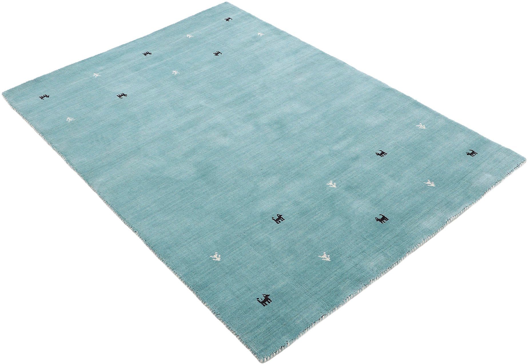 carpetfine Wollen kleed Gabbeh Uni, ook als loper verkrijgbaar