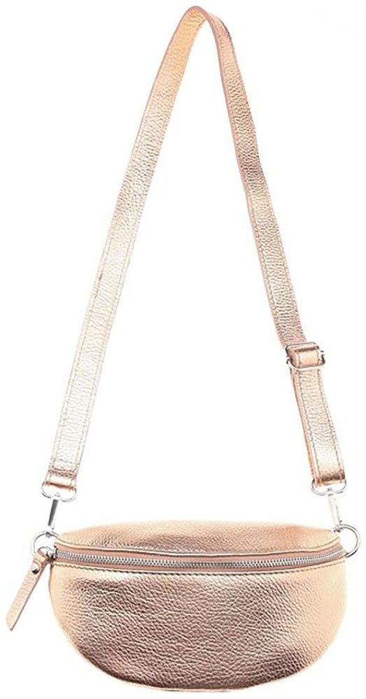 Zwillingsherz Schoudertas Crossbody Bag Leder , schoudertas met ritssluiting