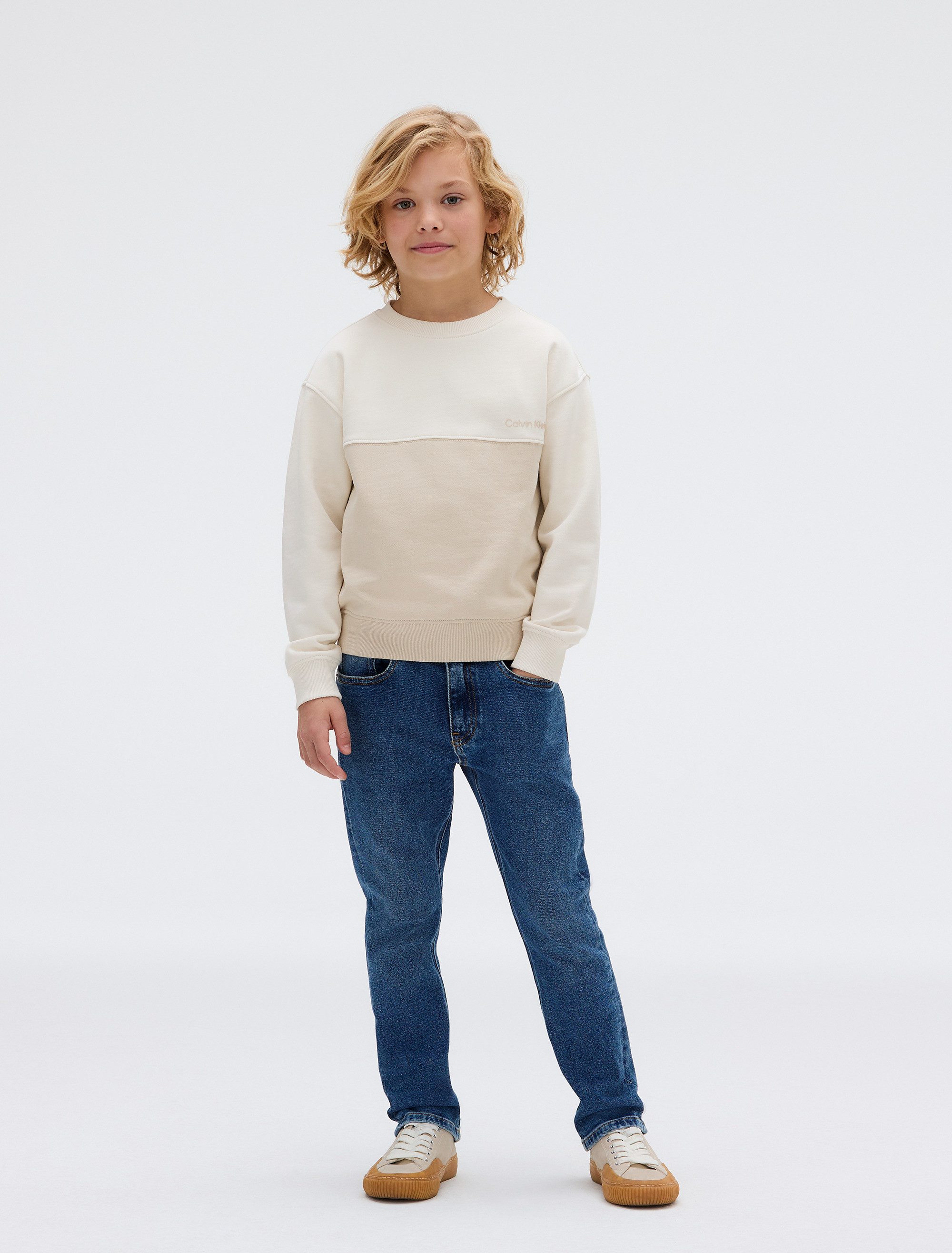 Calvin Klein Dad-jeans DAD AUTHENTIC STONE BLUE voor kinderen tot 16 jaar