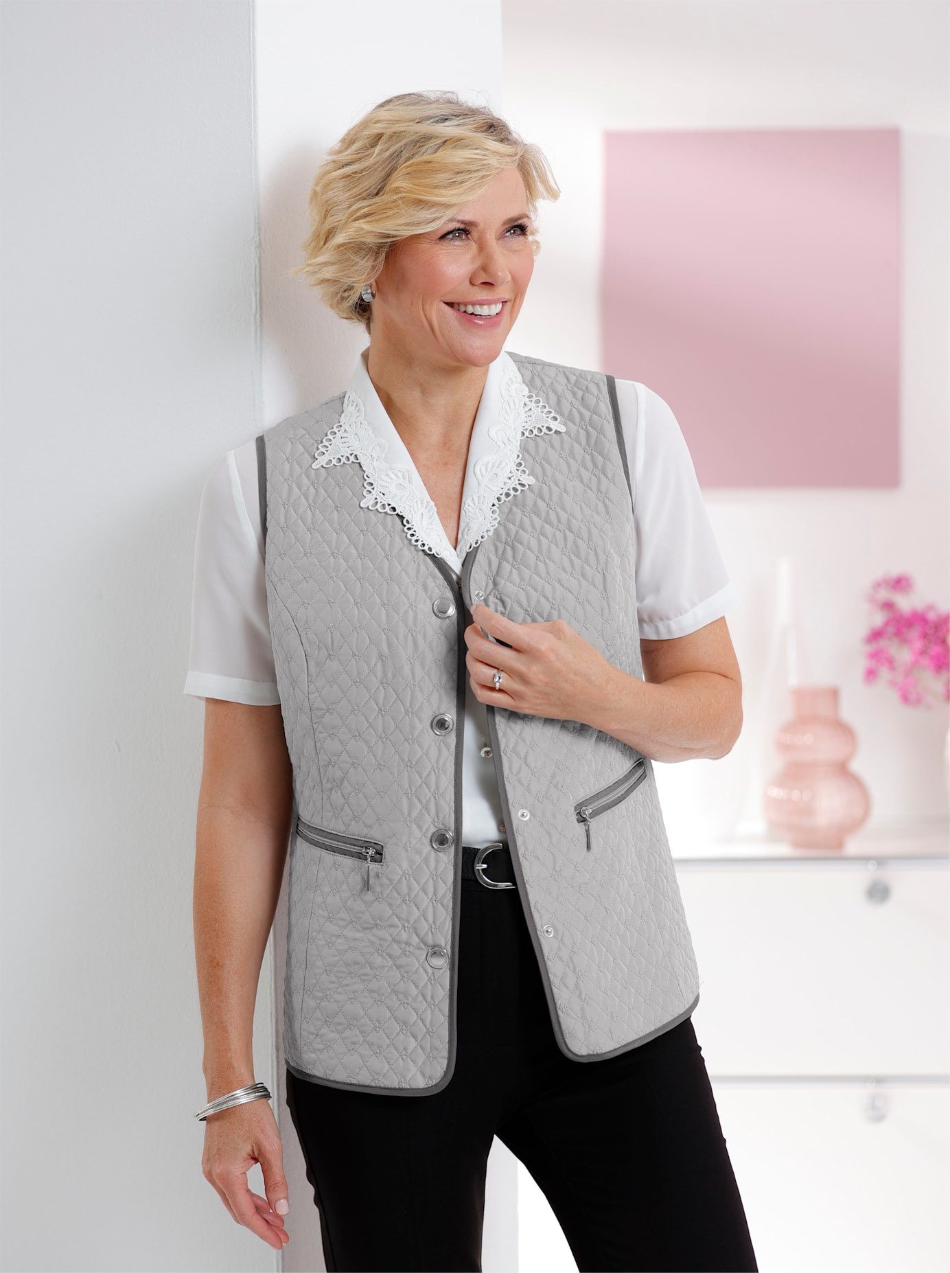 Classic Bodywarmer bovenkleding maat 44 grijs