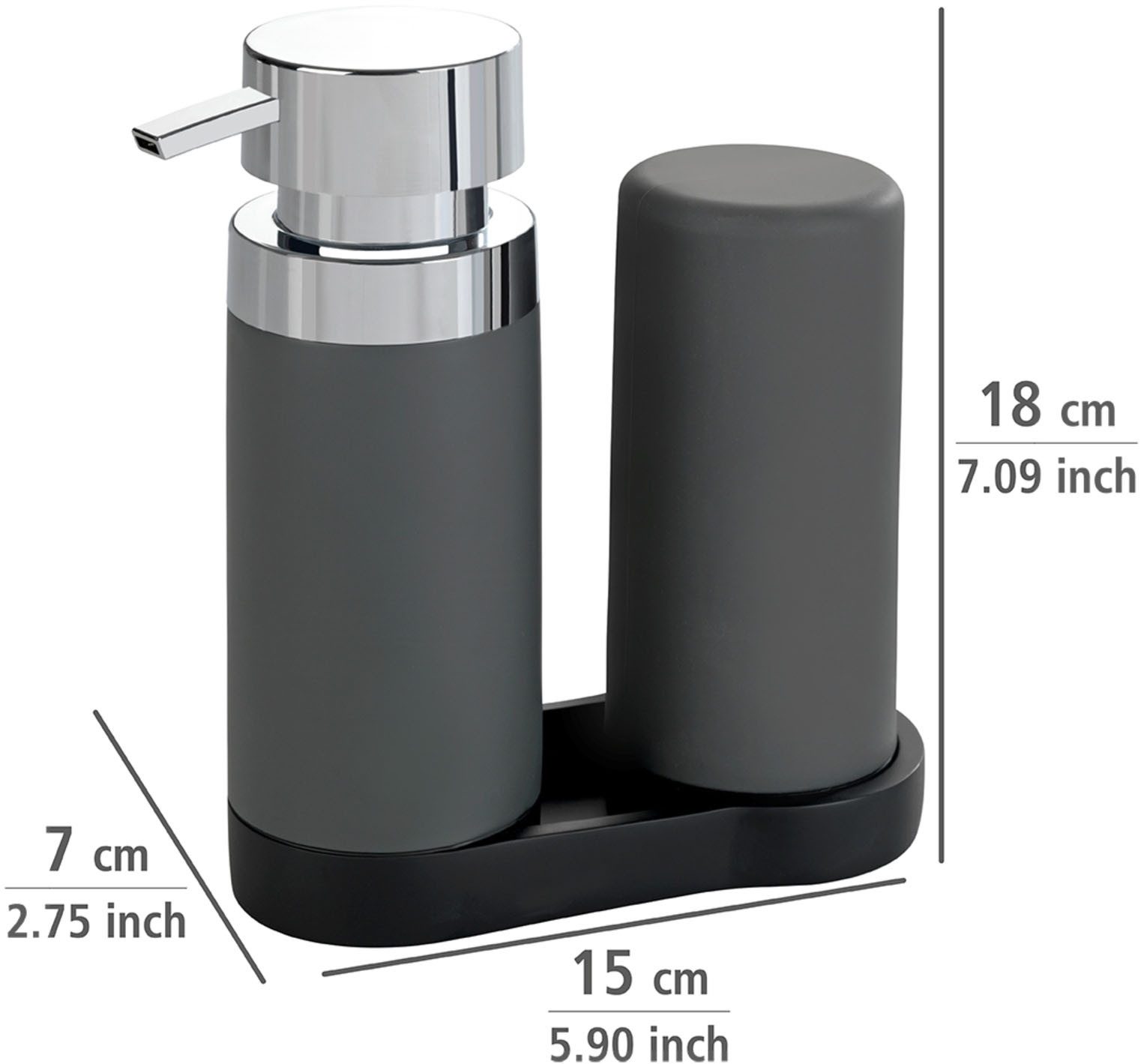 WENKO Dispenser voor afwasmiddel Model Easy Squeez-e
