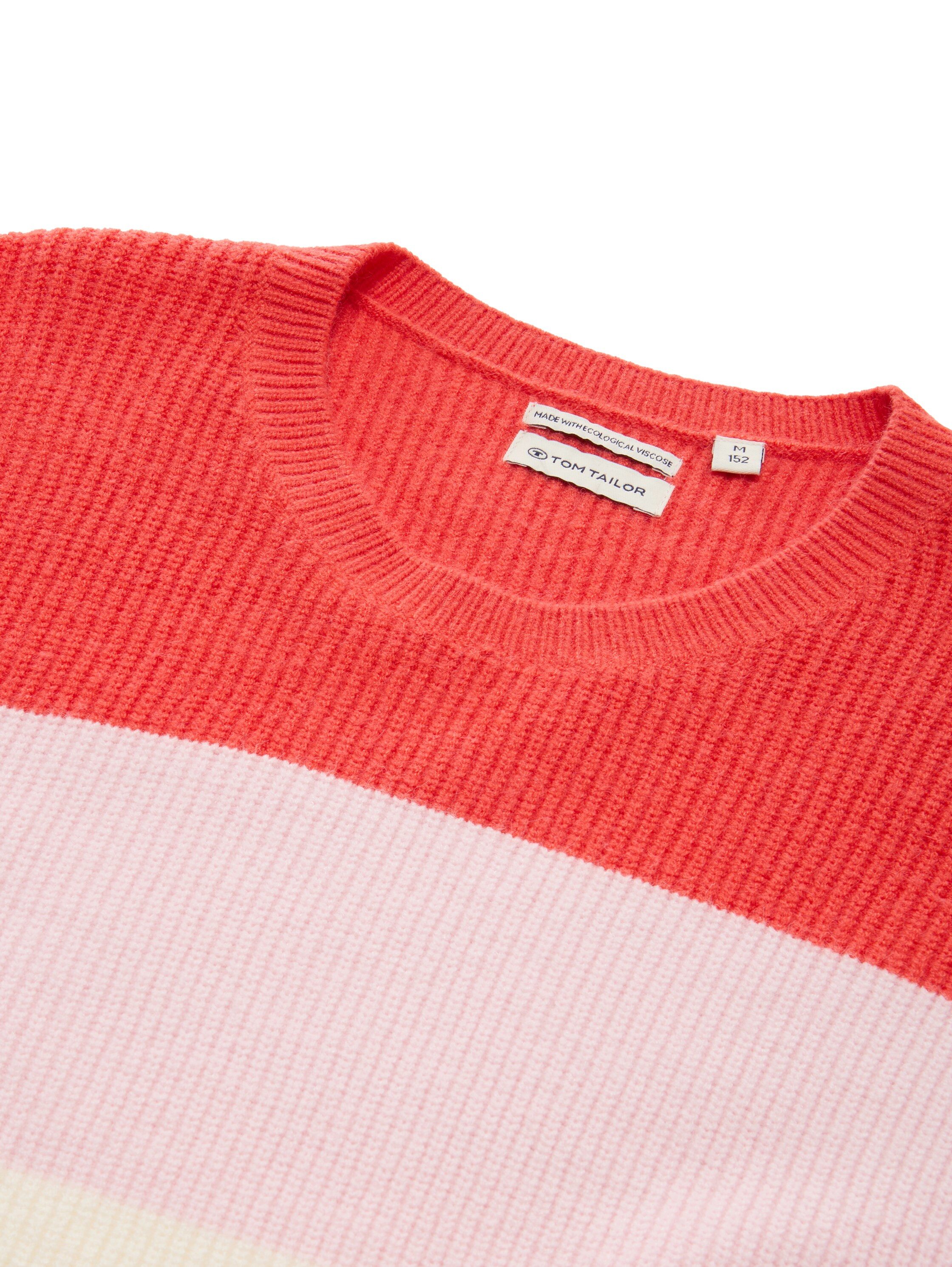 Tom Tailor Gebreide trui met colourblocking