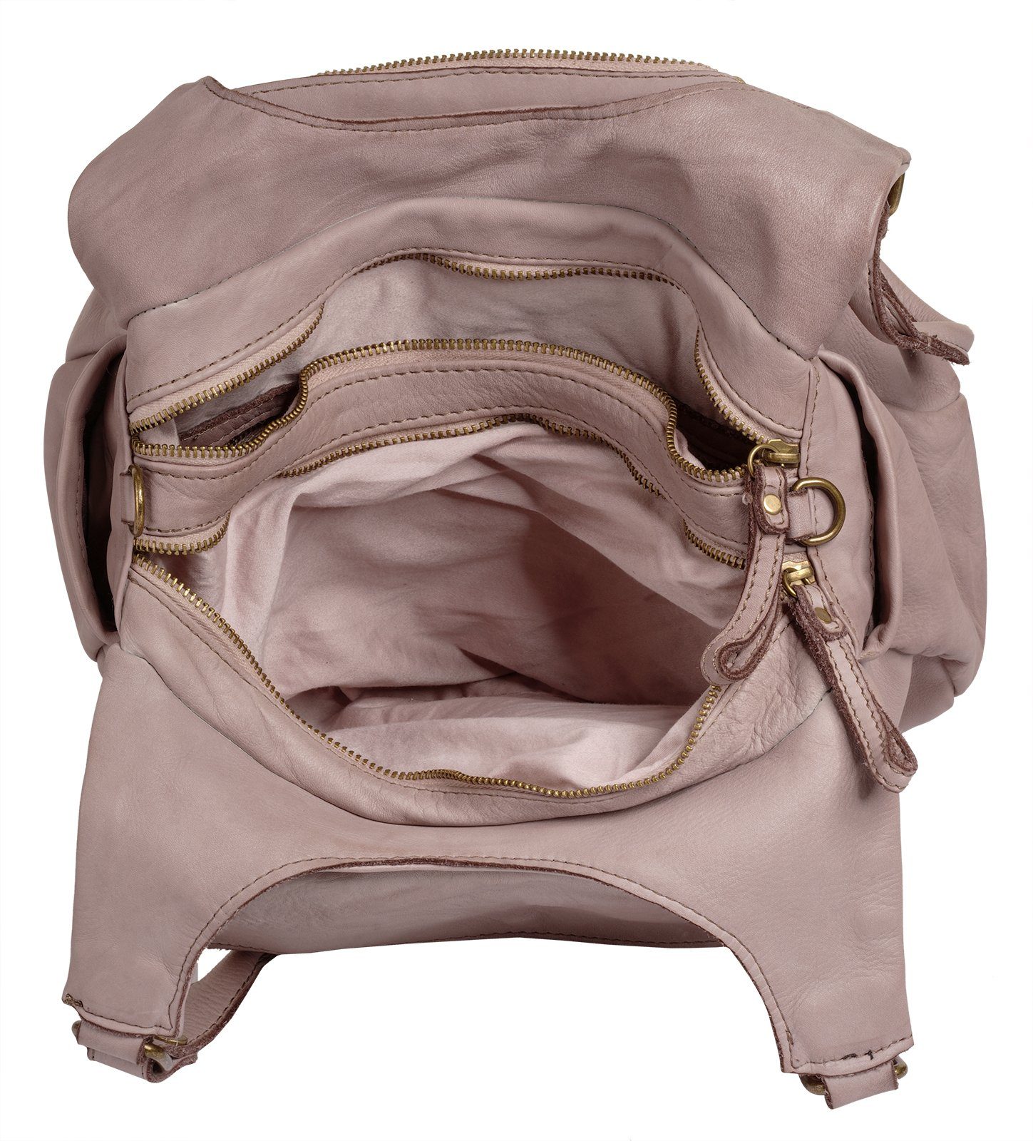 Samantha Look Schoudertas echt leer, made in italy