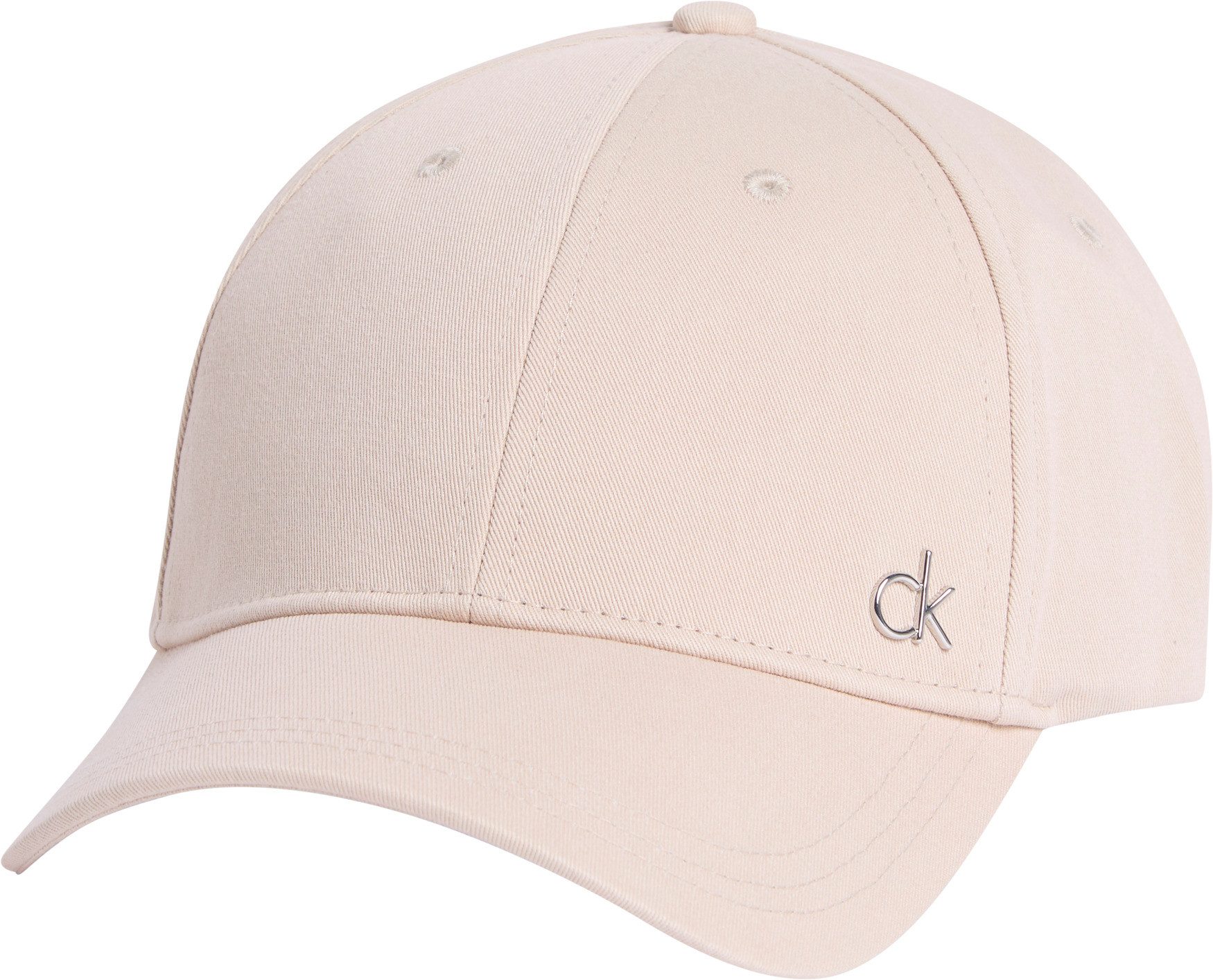 Calvin Klein Baseball pet CK METAL COTTON CAP Logoprand op de klem sluiting