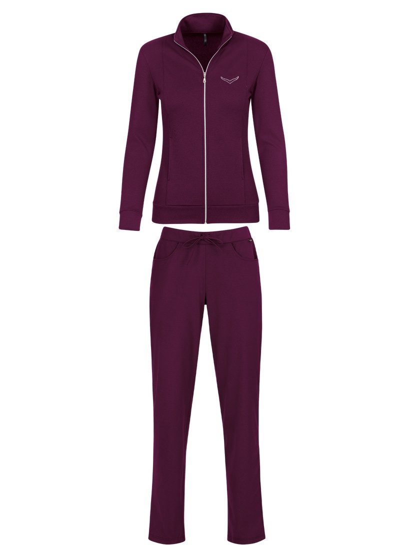 Trigema Joggingpak TRIGEMA vrijetijdspak met kristallen (2-delig)