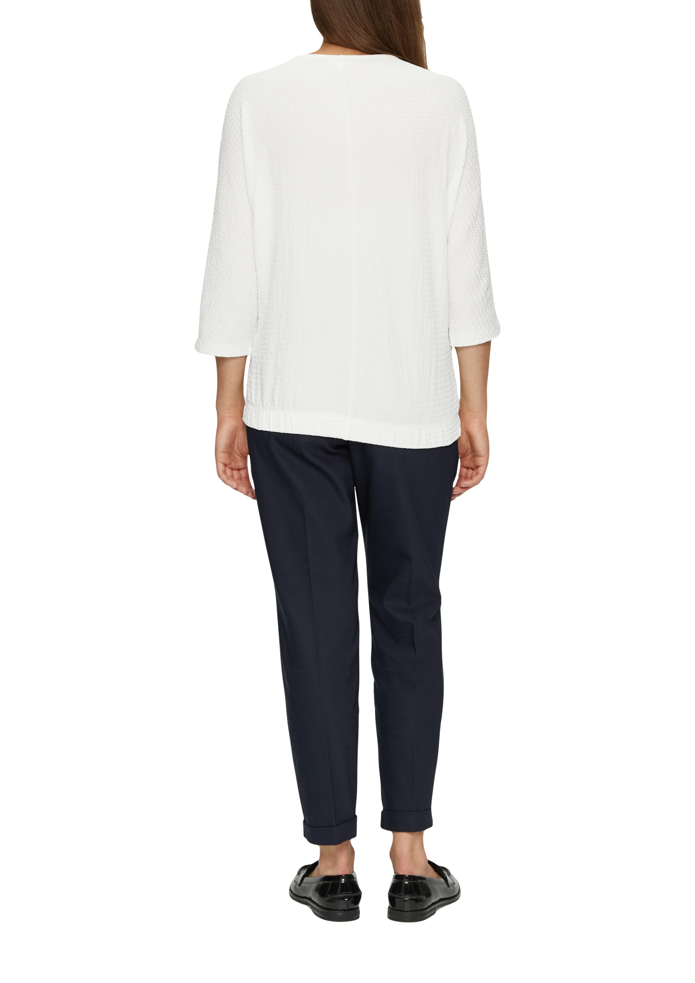 s.Oliver Shirt met 3/4 mouwen met structuur
