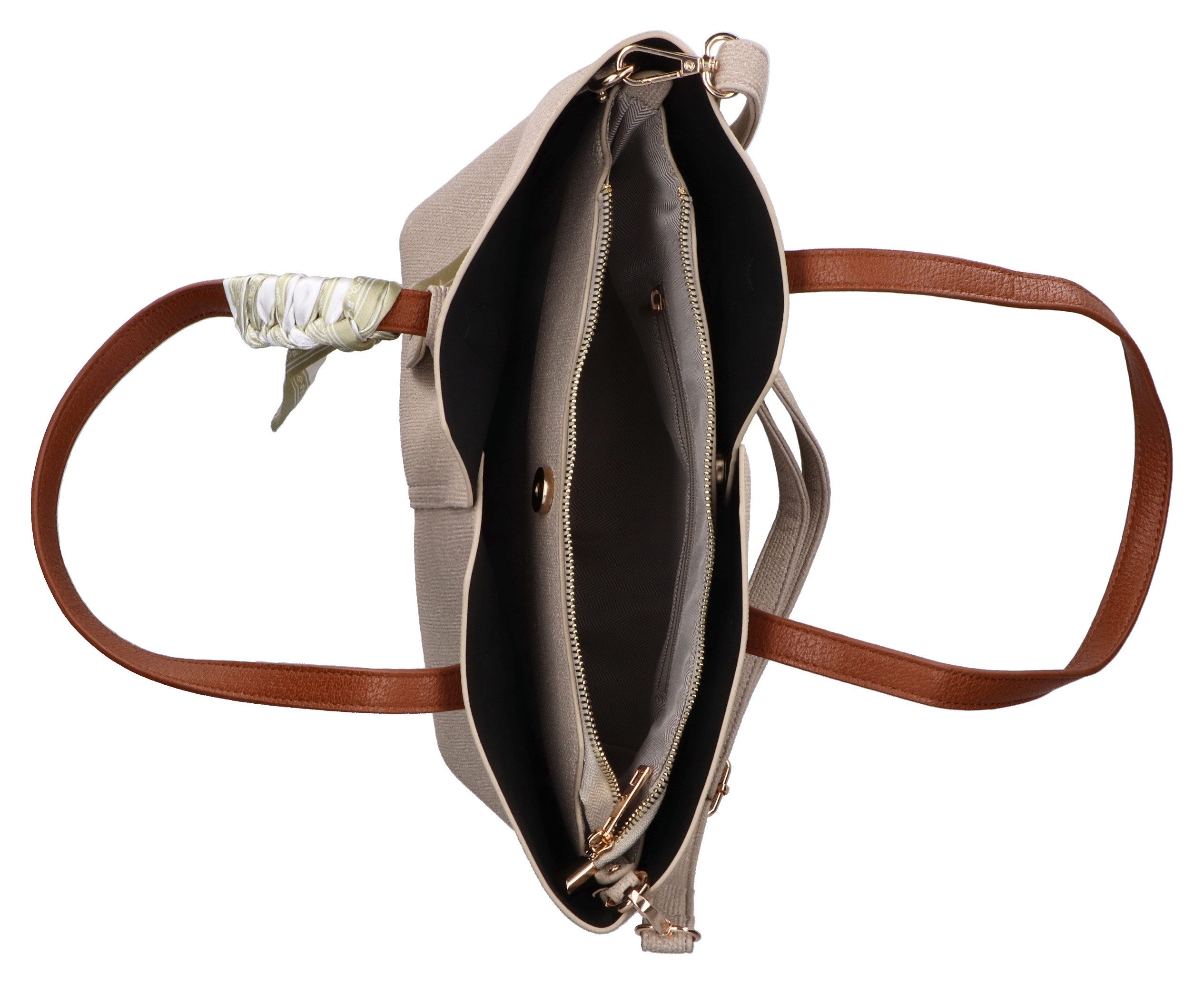 Rieker Shopper Schoudertas, dames tas met afneembare logo-hanger