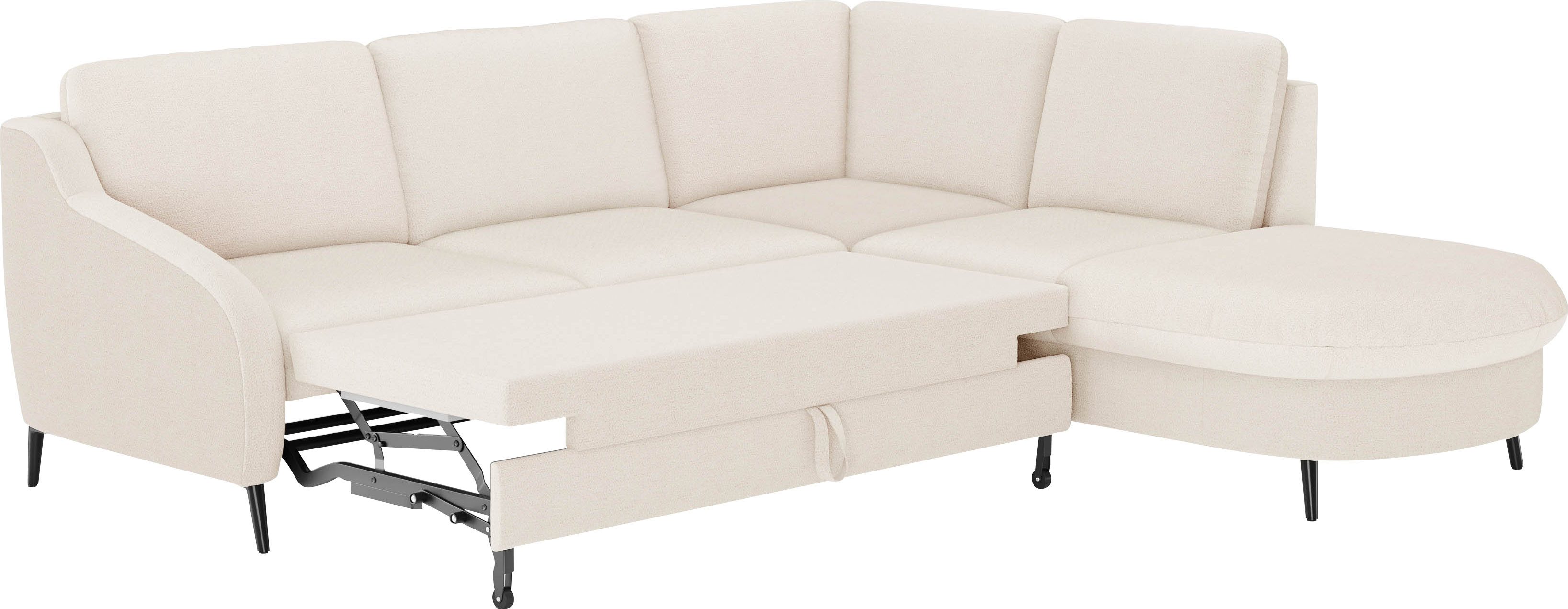 sit&more Hoekbank Soul L-vorm optioneel met bedfunctie en bedlade of lade