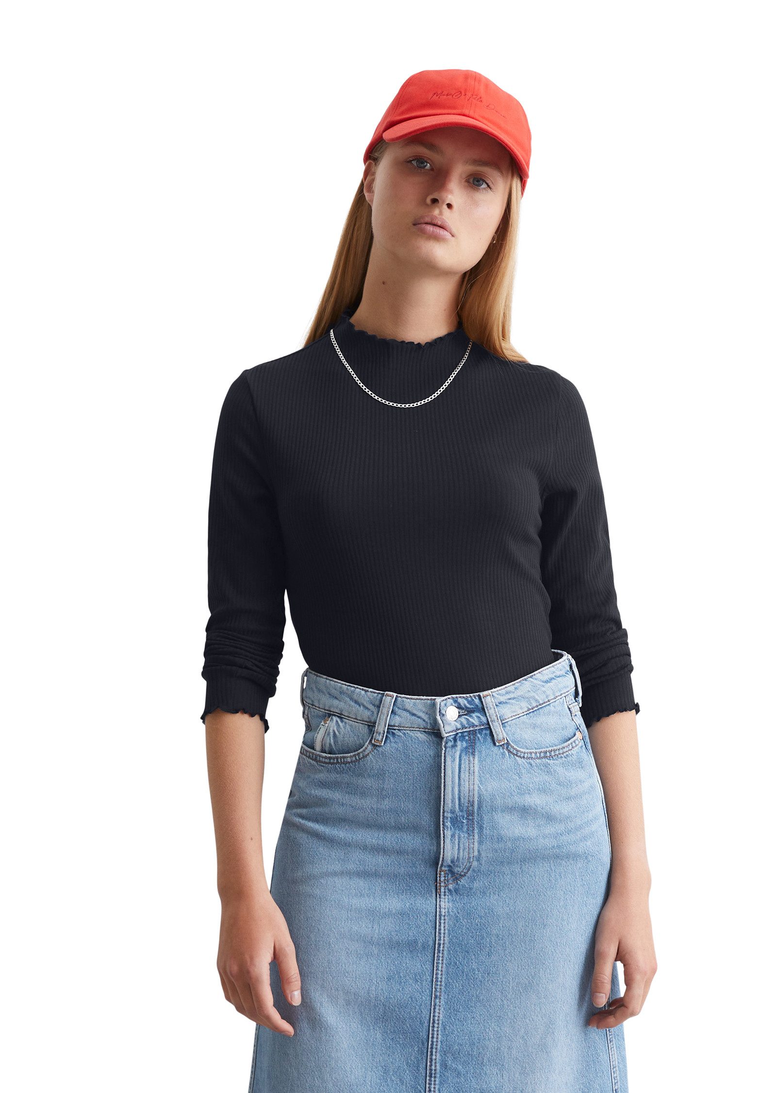 Marc O'Polo DENIM Longsleeve dames longsleeves maat XS blauw