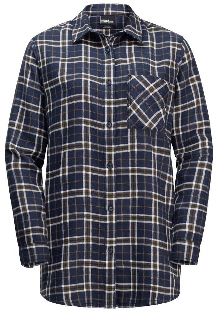 Jack Wolfskin Flanellen blouse MORGENLUFT SHIRT W