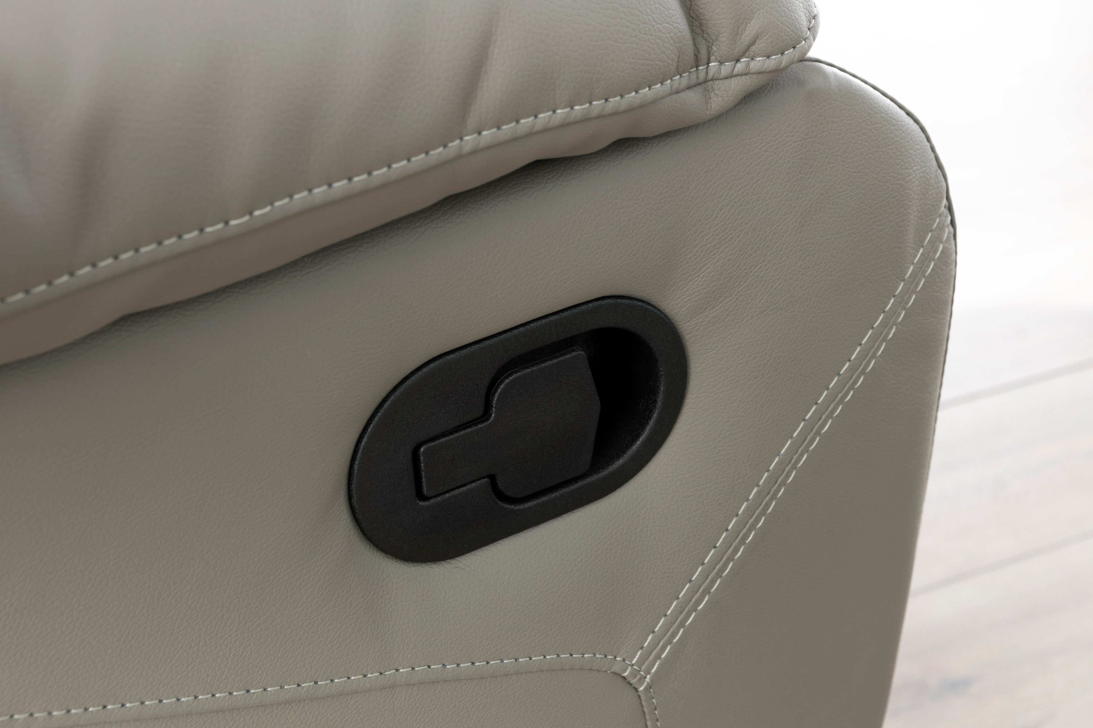 Home affaire Relaxfauteuil Lannilis met ligfunctie, tv-stoel met handmatige of elektrische relaxfunctie, lichtgrijs