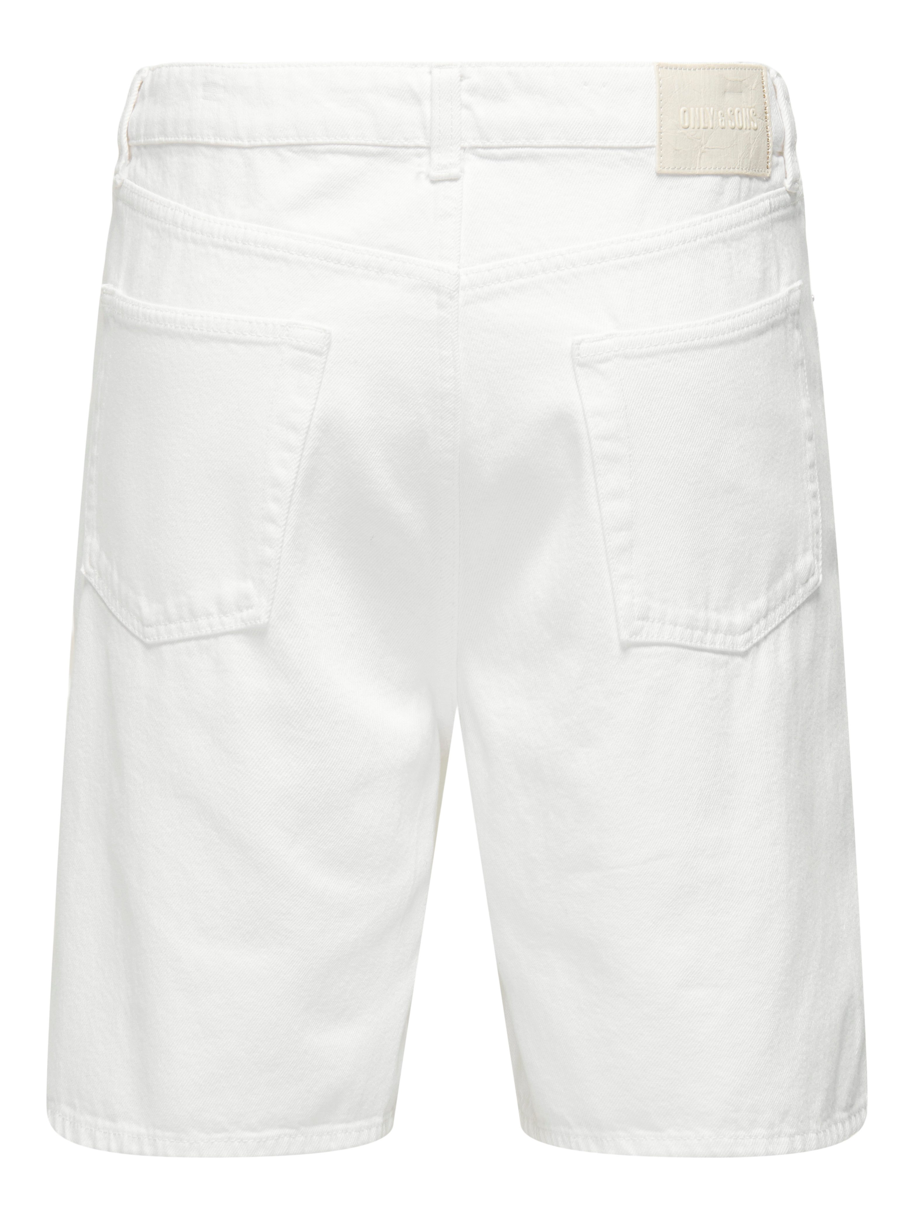 ONLY & SONS Short ONSFADE LOOSE WHITE 1662 PIM DNM SHORTS