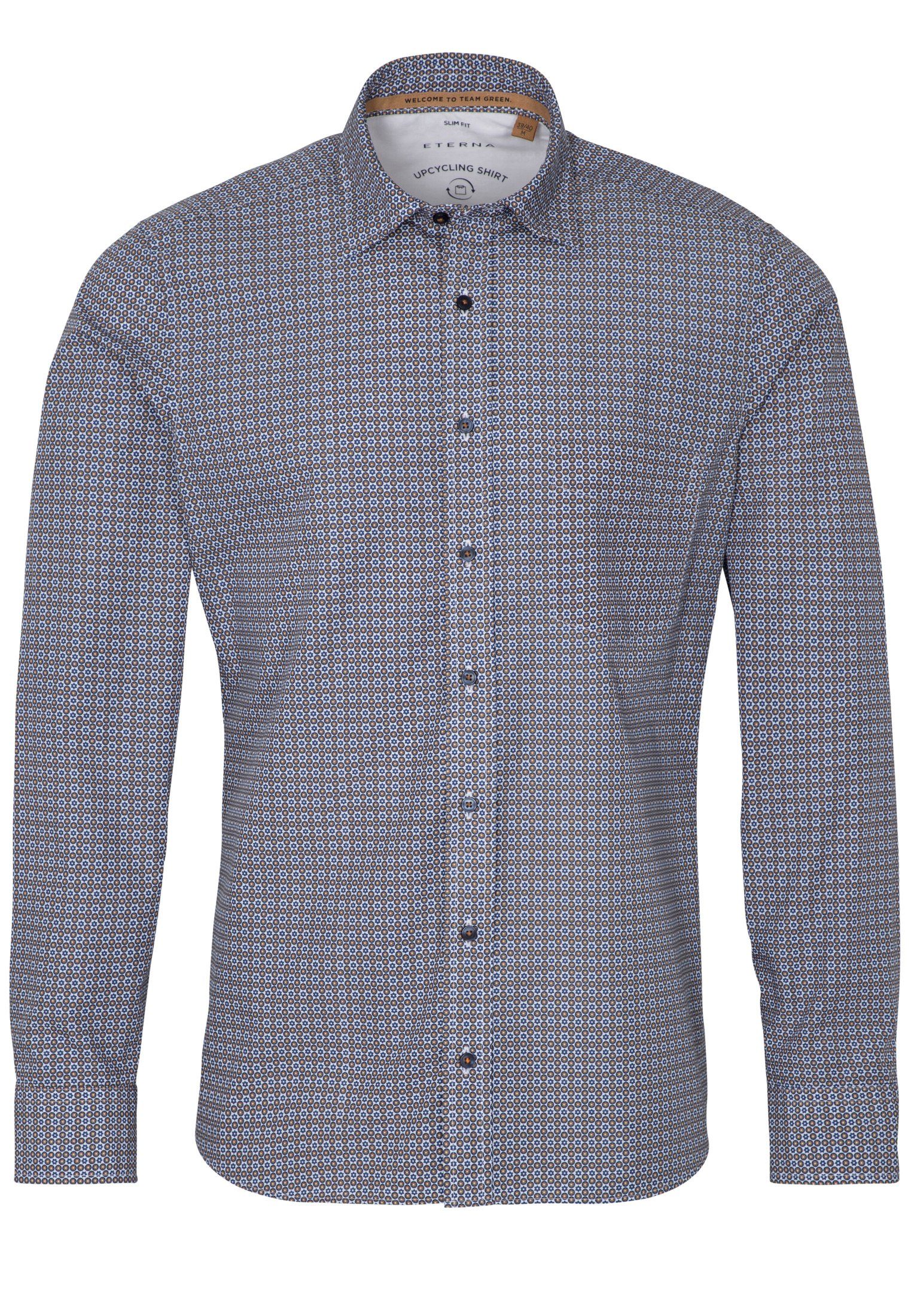 Eterna Overhemd met lange mouwen Slim fit