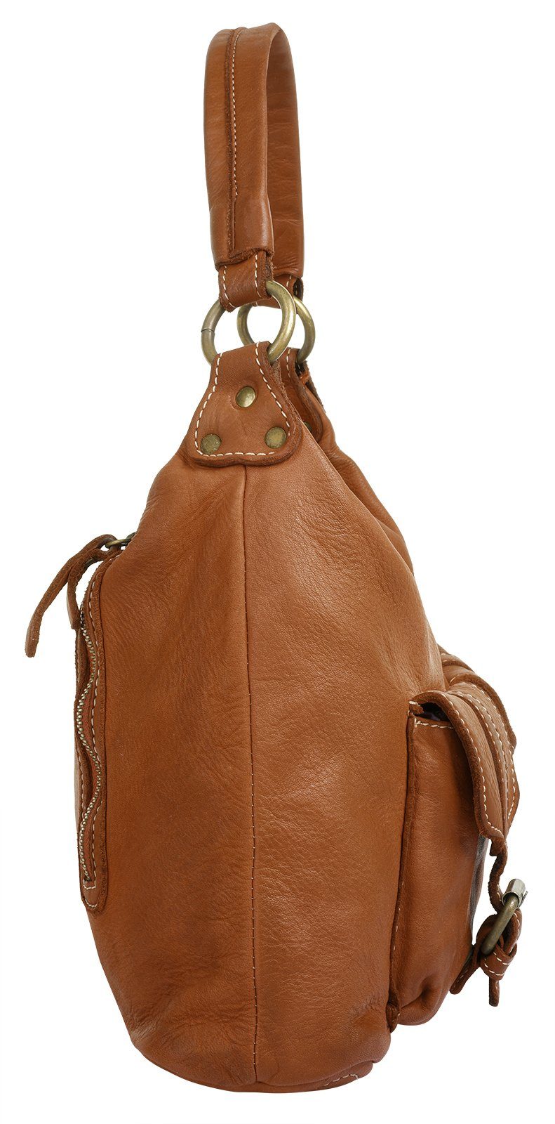 Cluty Shopper echt leer, made in italy