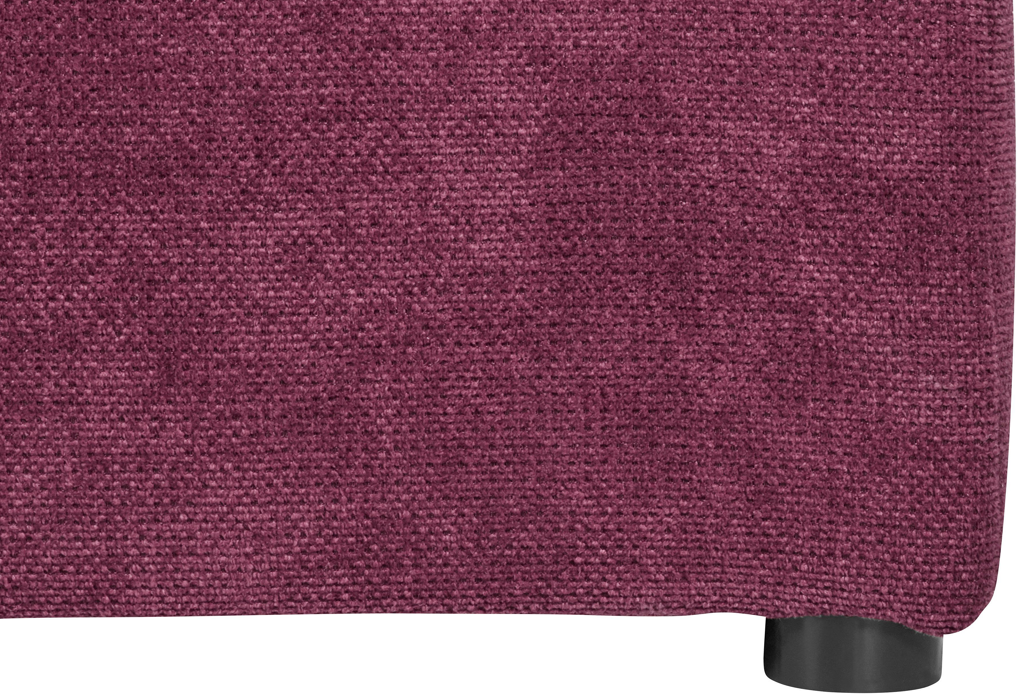 DOMO collection Hoekbank Topper L-vorm met ottomane, naar keuze met slaapfunctie
