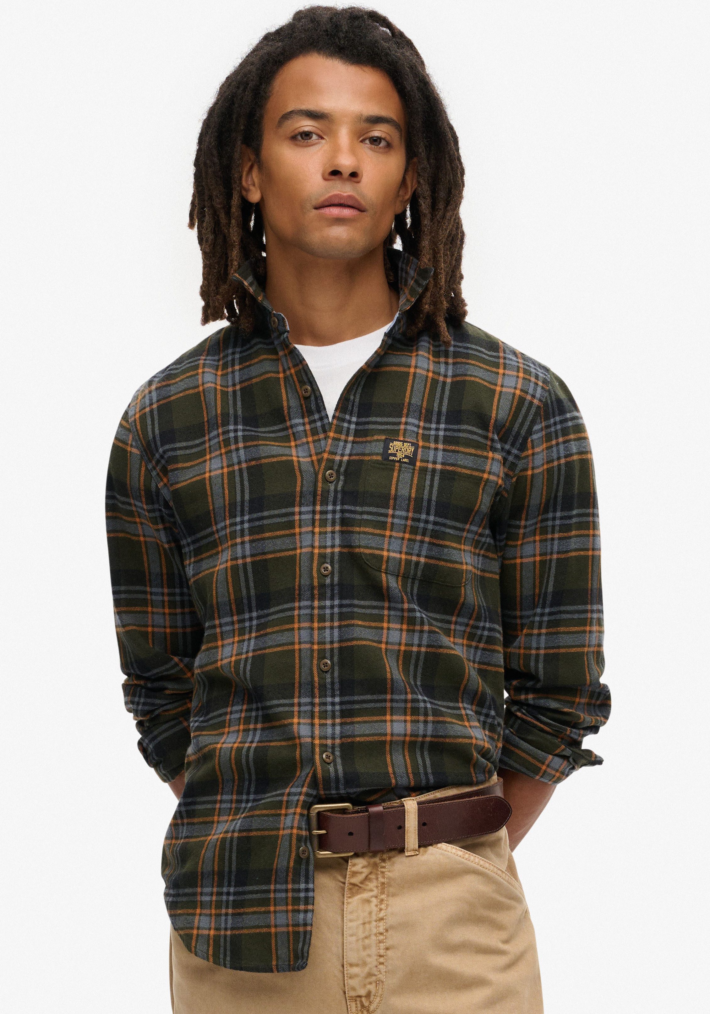 Superdry Overhemd met lange mouwen Organic Cotton Lumberjack Check Shirt