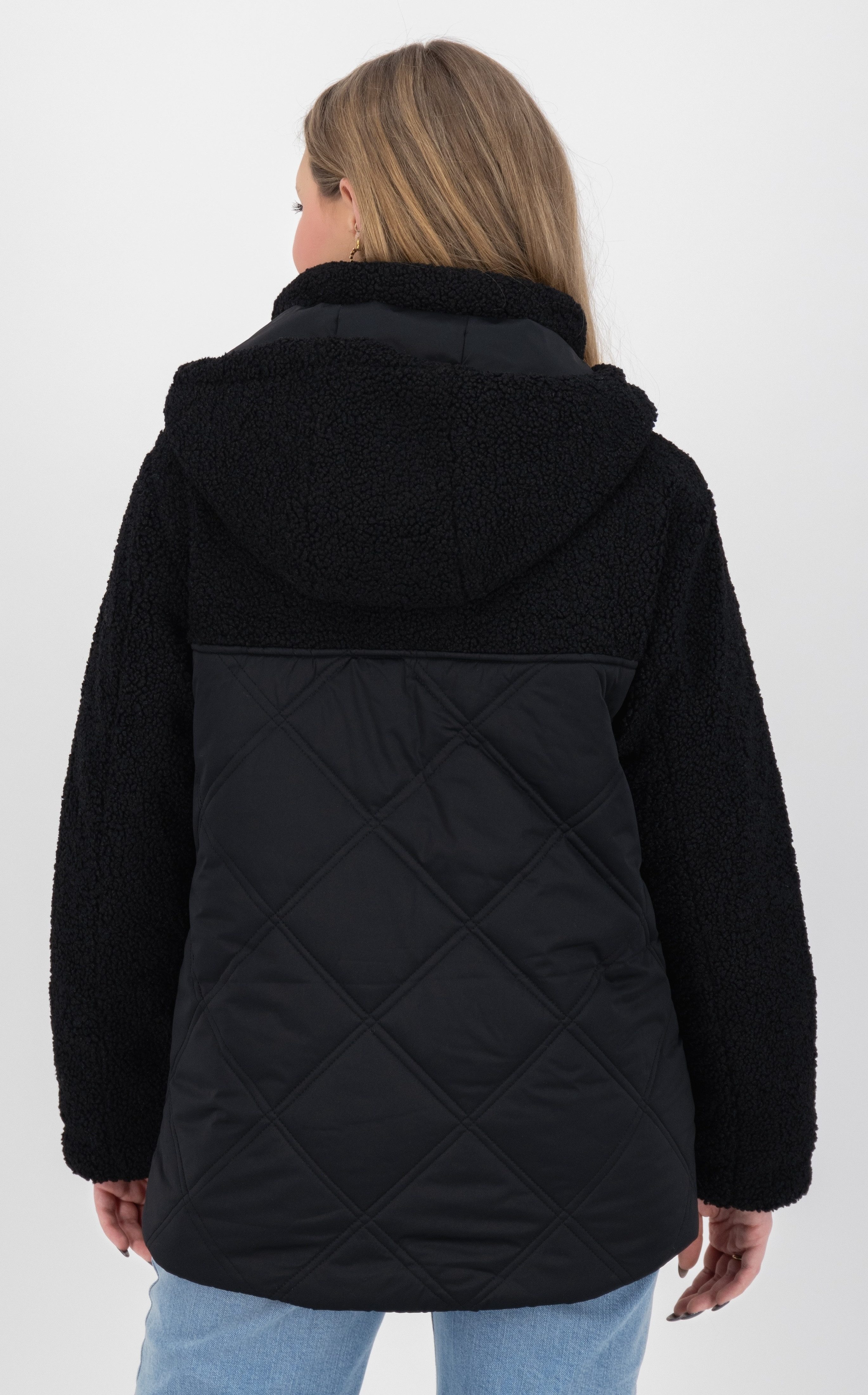 LPO Gewatteerde jas XAVIA WMN hoge kraag met sherpa-fleece