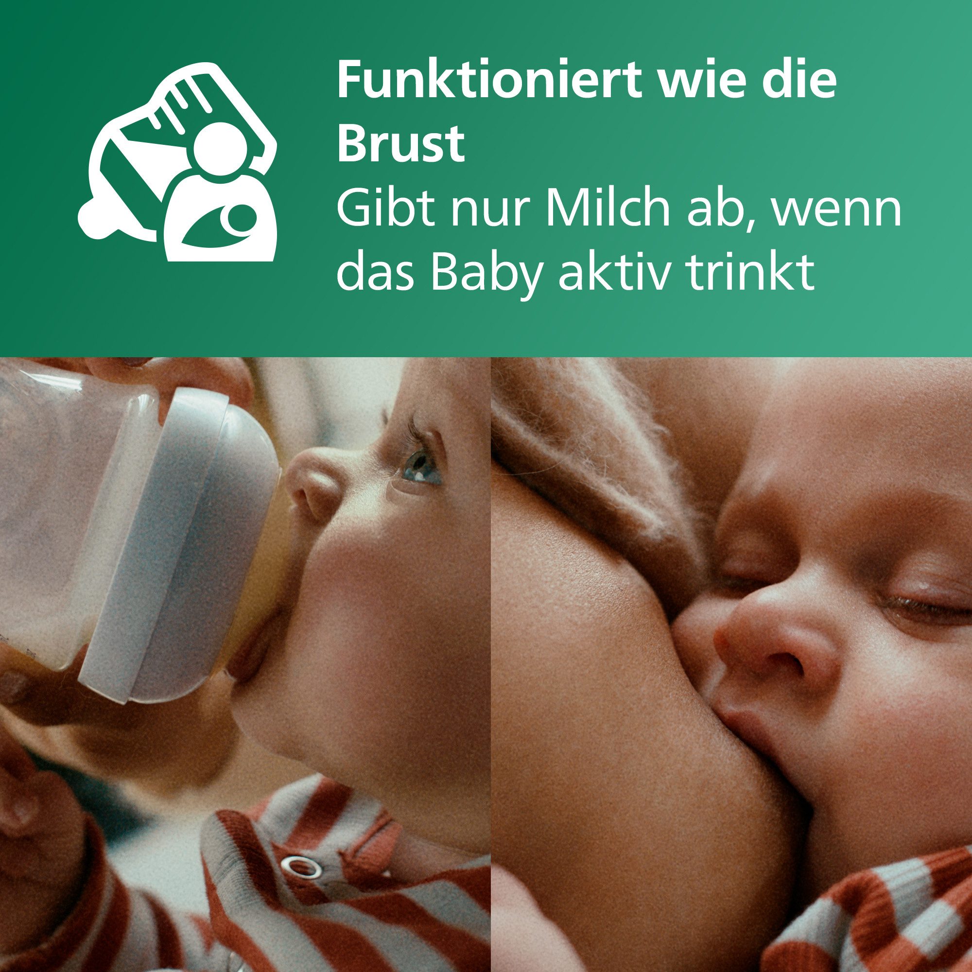 Philips AVENT Babyfles Natural Response SCY933/02 2 stuks, 240 ml, glas, vanaf de 1e maand