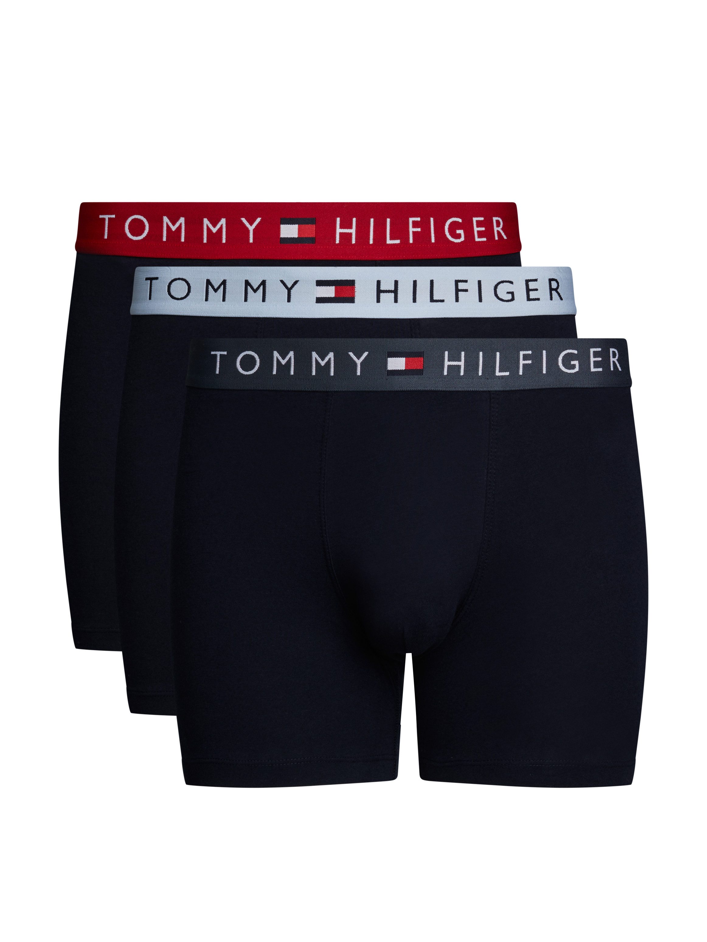 Tommy Hilfiger Boxershort met elastische band met logo in een set van 3 stuks