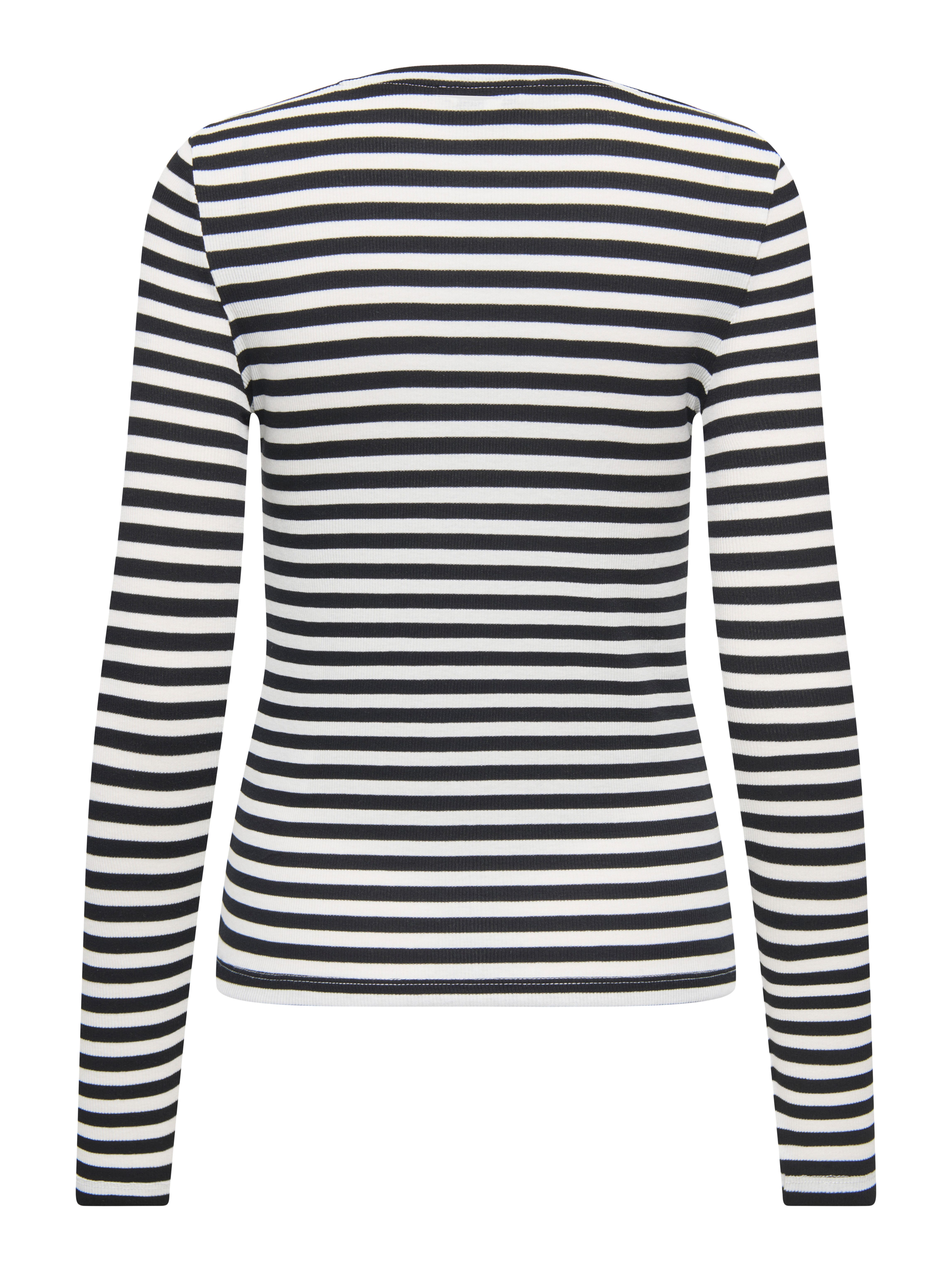 Only Shirt met lange mouwen ONLMAI STRIPE L/S TOP JRS NOOS