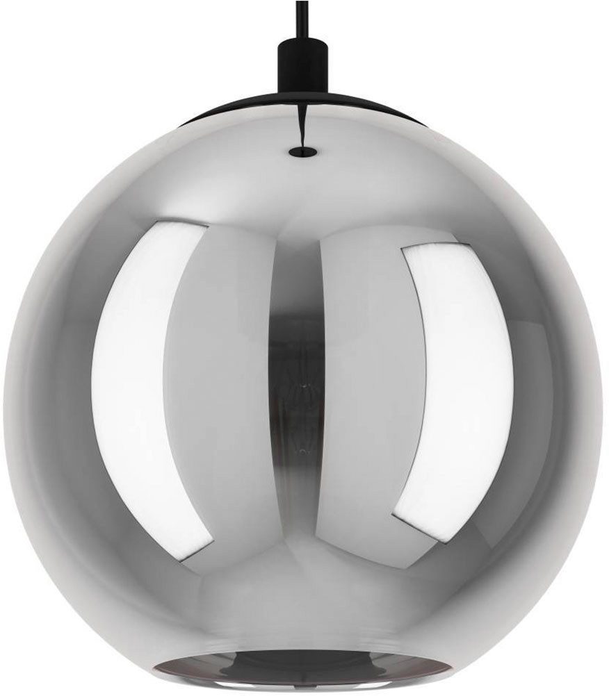 EGLO Hanglamp ARISCANI Hanglamp eettafel, hanglamp, rookglas zwart, E27, 76,5 cm (1 stuk)