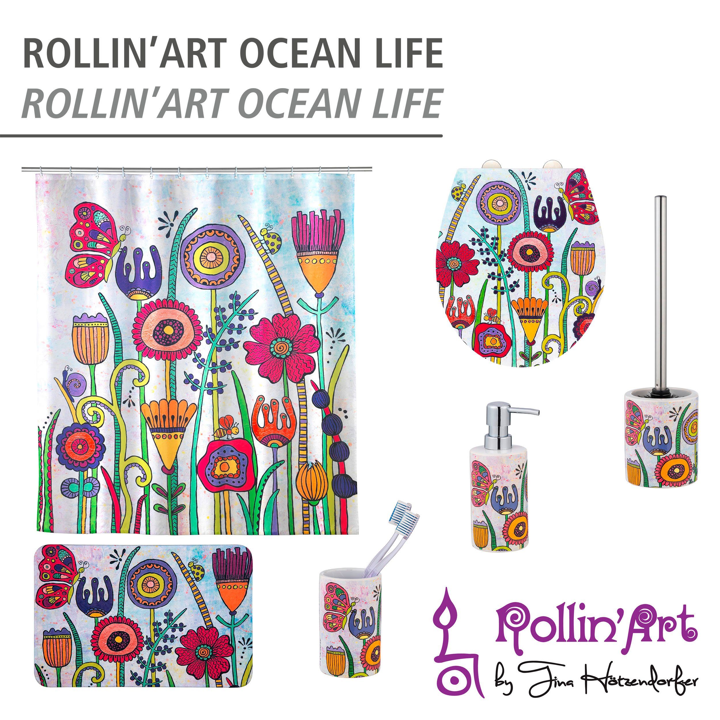 WENKO Douchegordijn Rollin'Art Full Bloom