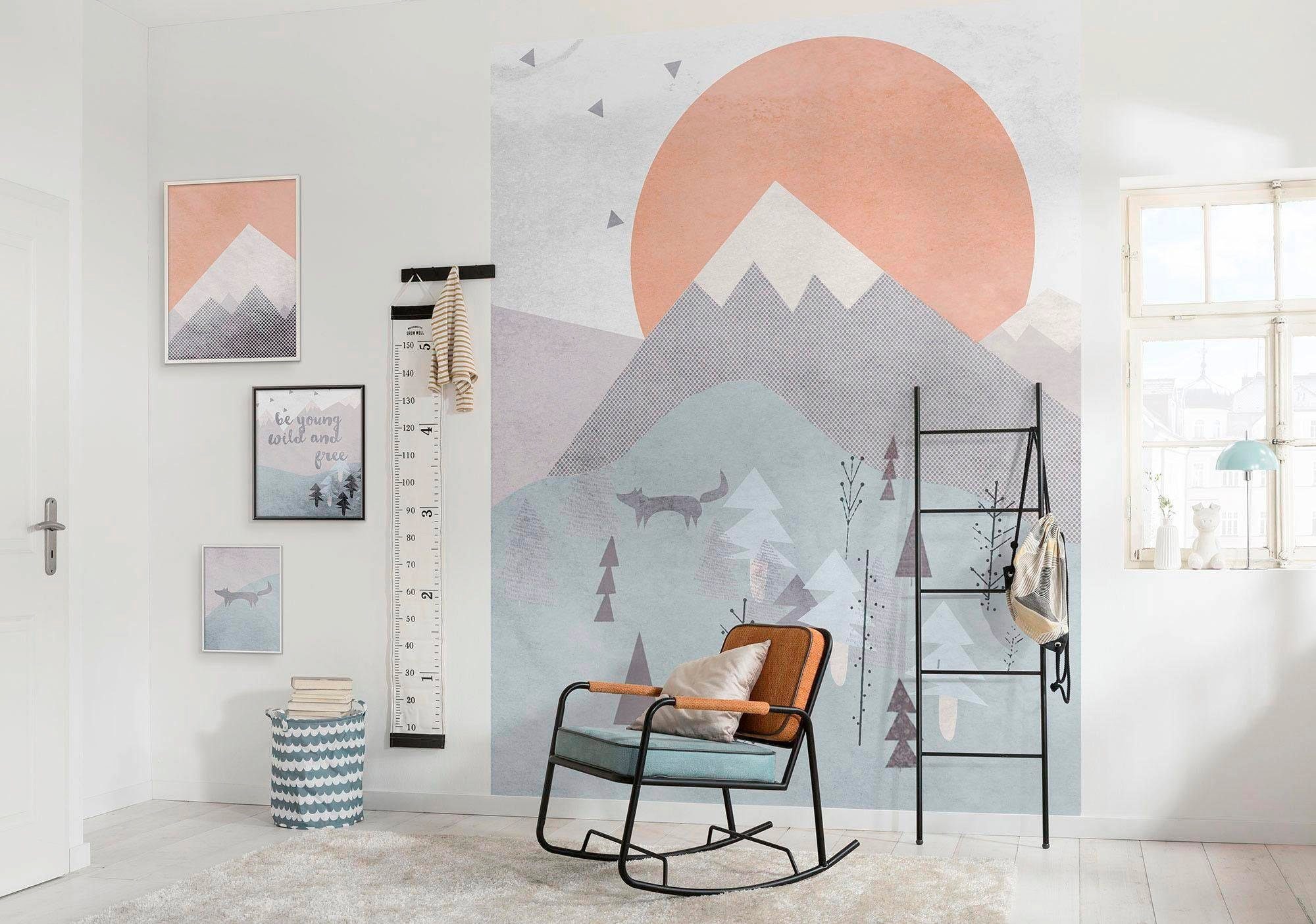 Komar Wanddecoratie Wild and Free Mountain Wanddecoratie - zonder lijst (1 stuk)