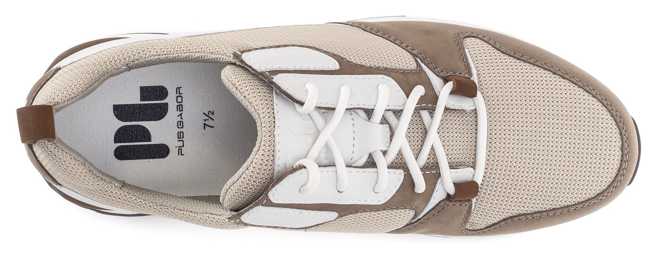 Pius Gabor Sneakers , vrijetijdsschoen, lage schoen, comfortabele schoen, veterschoen in breedte g