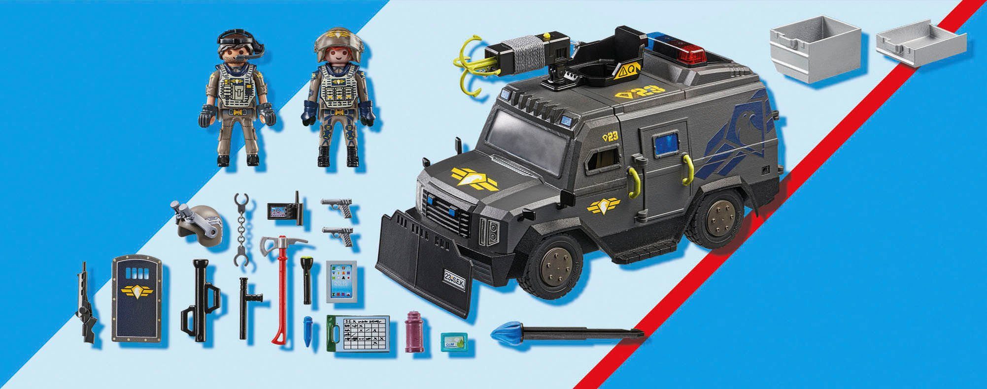 Playmobil® Constructie-speelset SWAT terreinvoertuig (71144), My Action Heroes (73-delig)