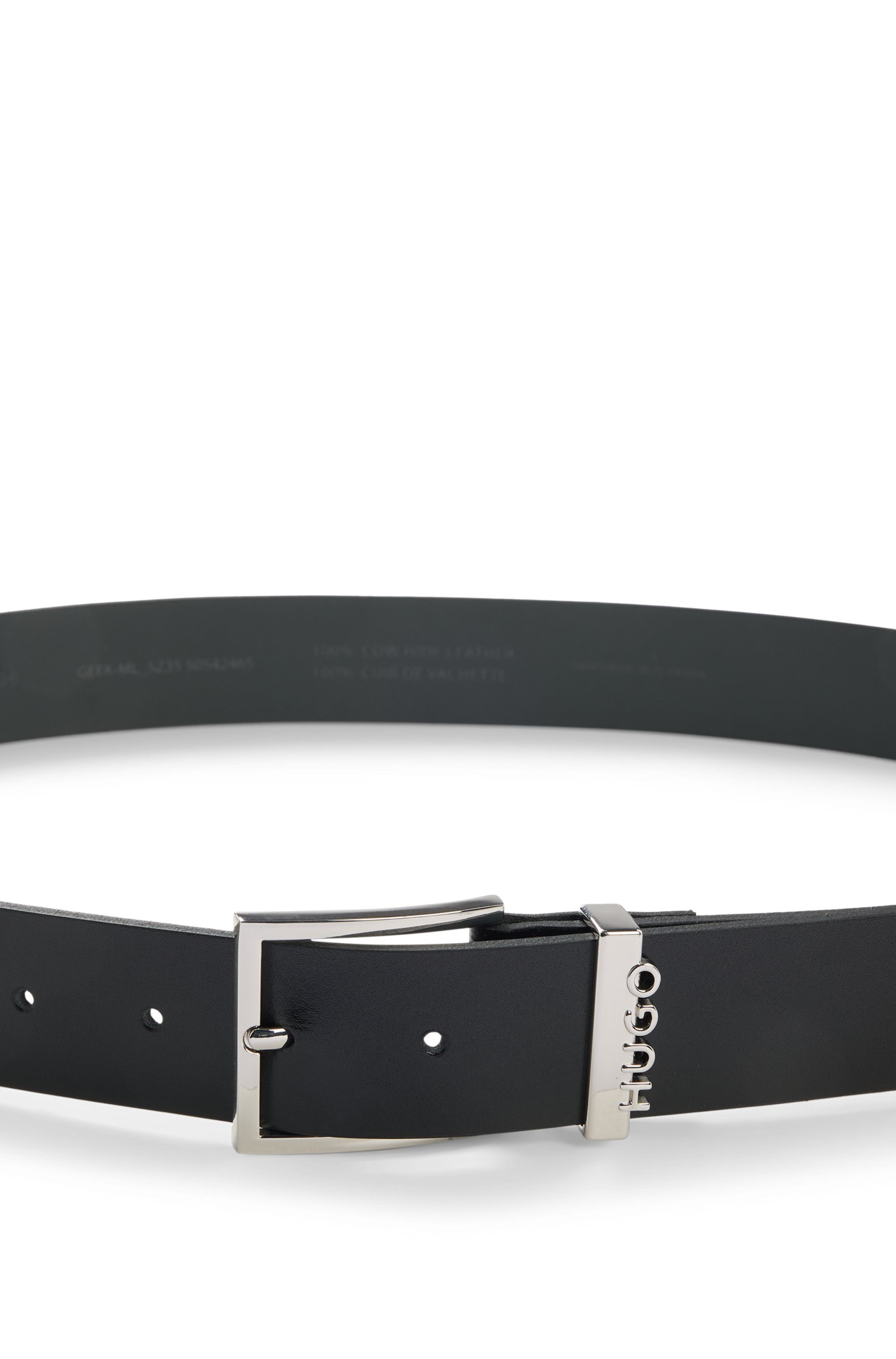 HUGO Leren riem Geek-ML_Sz35 met hugo opdruk