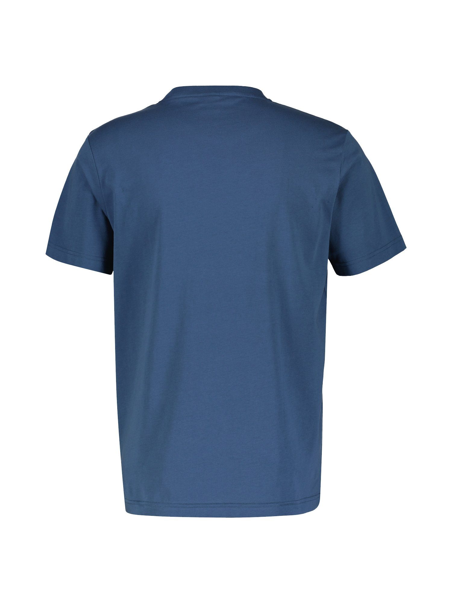Lerros T-shirt LERROS effen T-shirt voor heren met borstprint