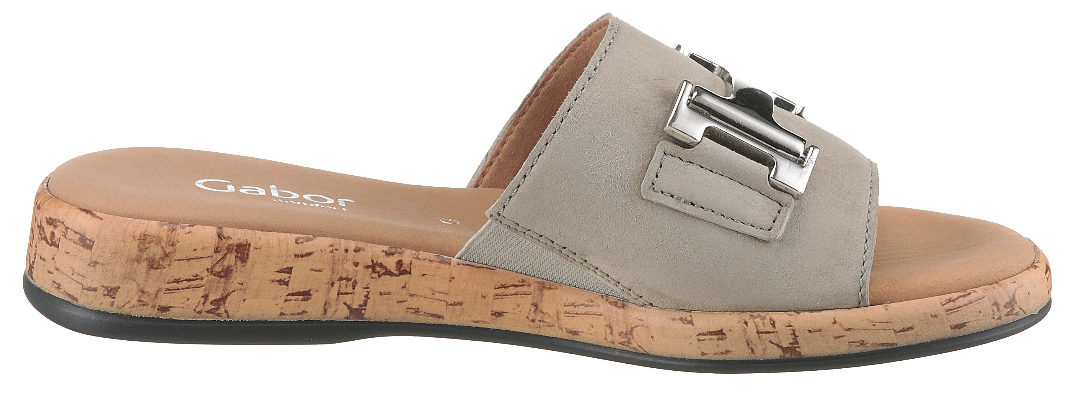 Gabor Slippers Rhodos , zomerschoen, instapschoen, comfortabele schoen in breedte g (=breed)
