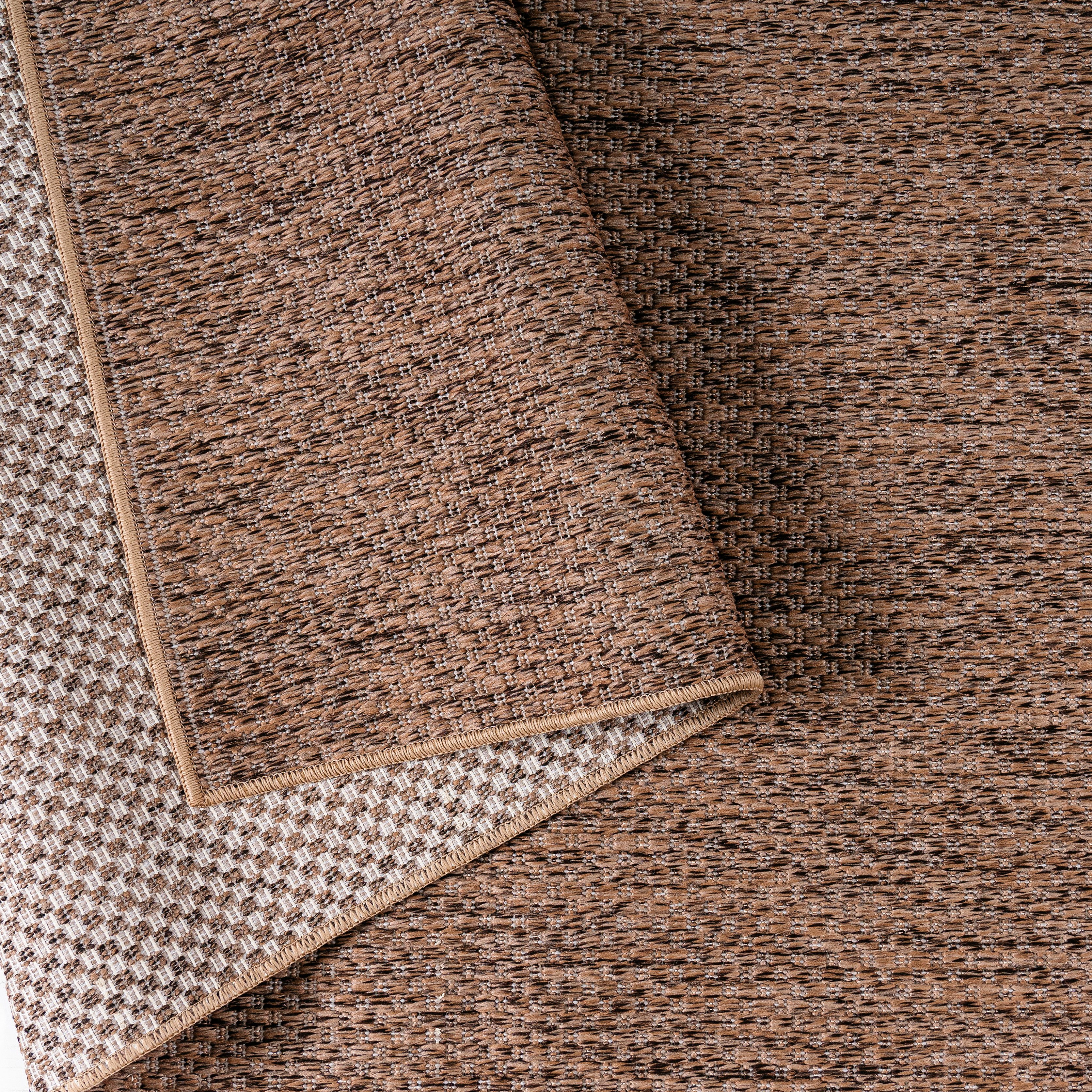 my home Loper Rhodos Geschikt voor buiten, sisal-look, weerbestendig & uv-bestendig, tweezijdig te gebruiken kleed